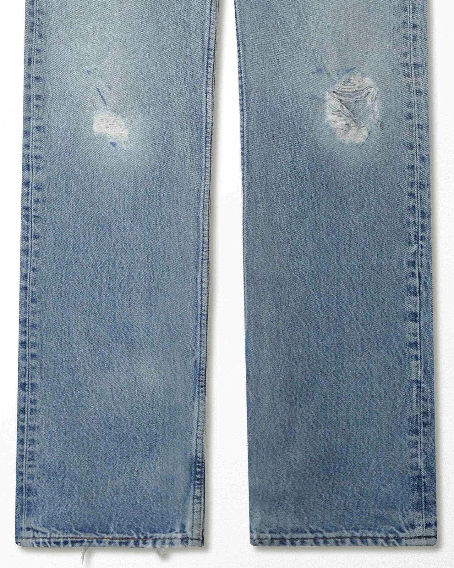 LEVI'S 501 MID-WASH DISTRESSED JEANS