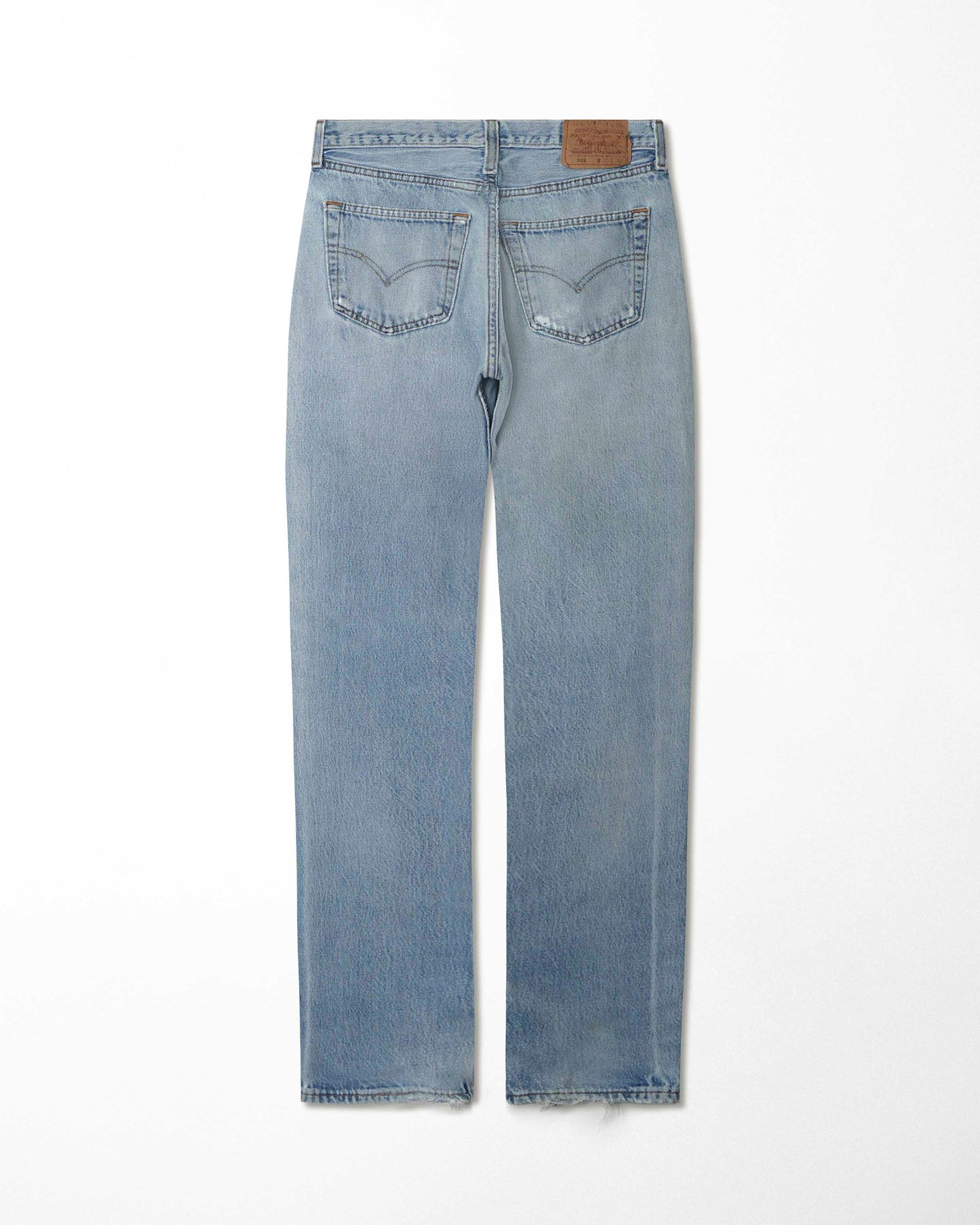LEVI'S 501 MID-WASH DISTRESSED JEANS