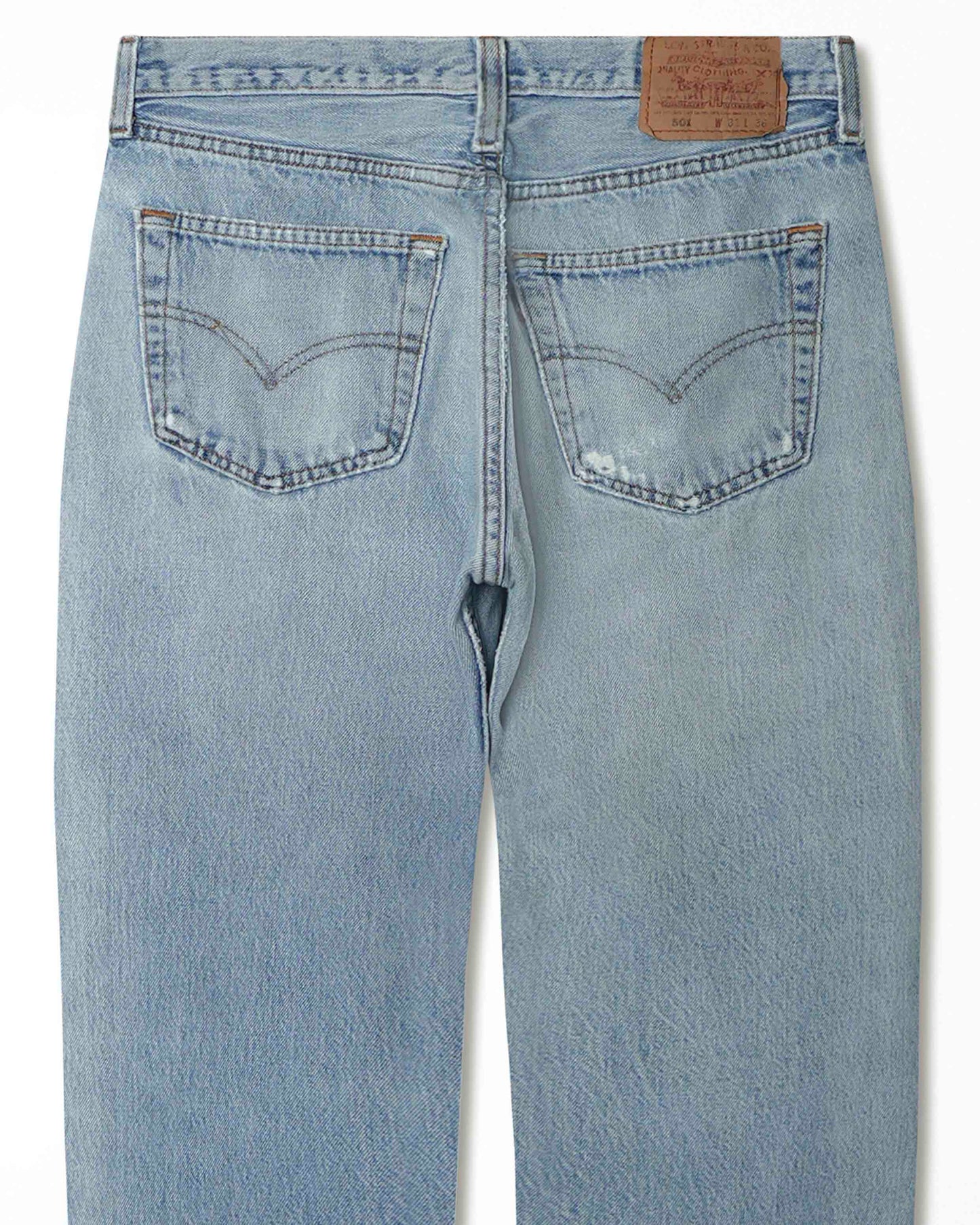 LEVI'S 501 MID-WASH DISTRESSED JEANS