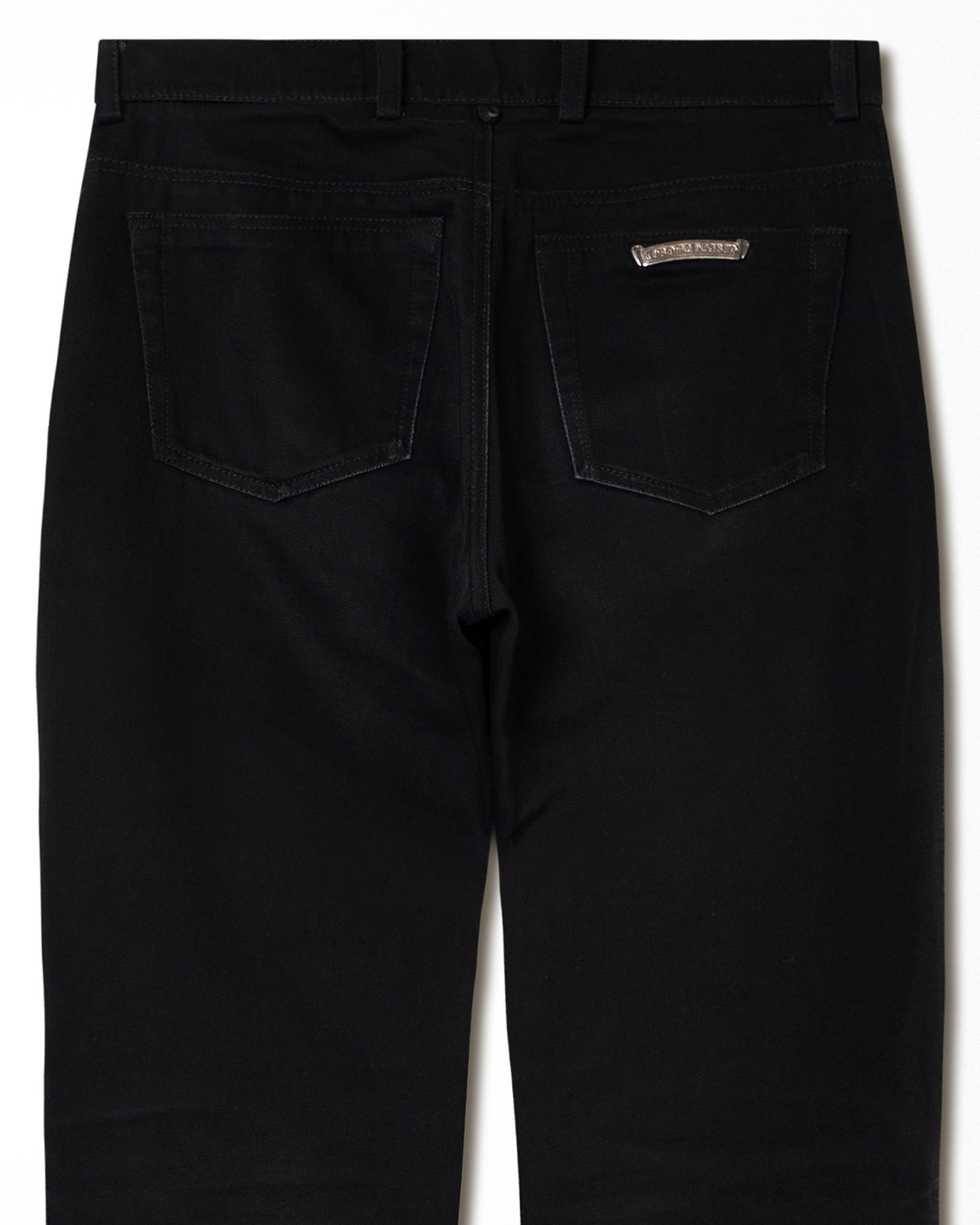 CHROME HEARTS BLACK LE FLAUR DAGGER JEANS