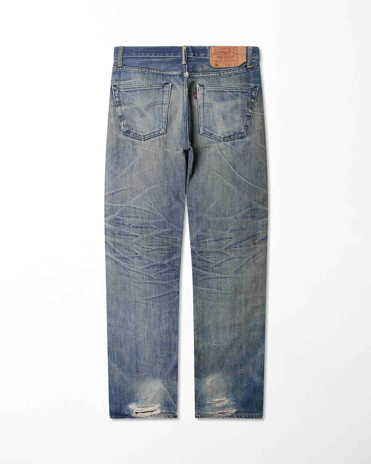 LEVI'S 501 DARK-WASH SELVEDGE JEANS