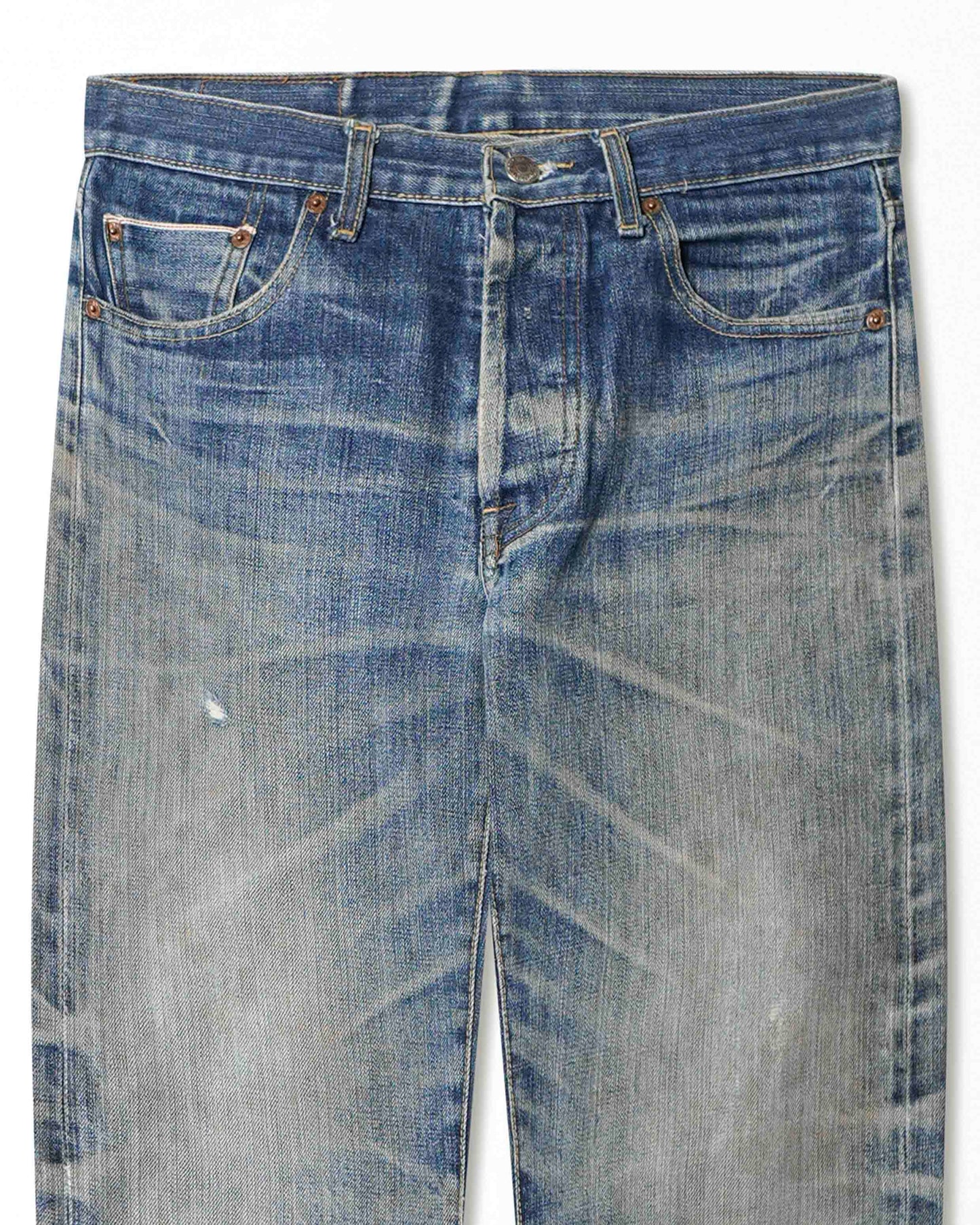 LEVI'S 501 DARK-WASH SELVEDGE JEANS
