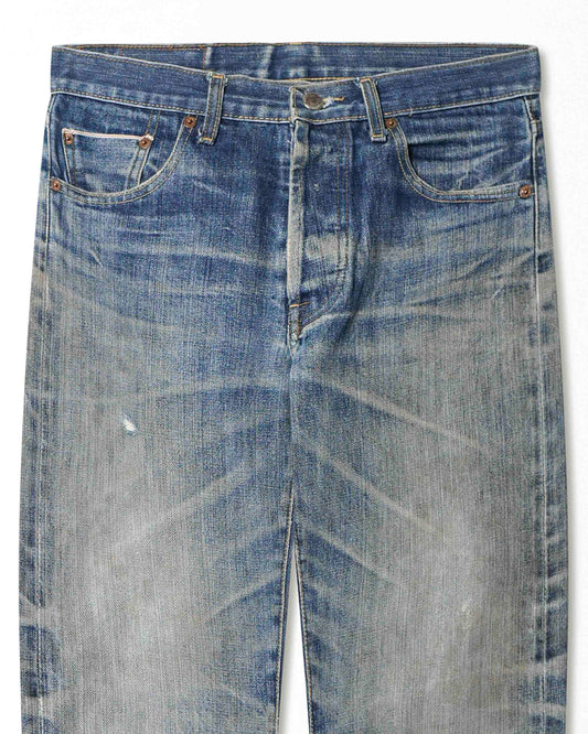 LEVI'S 501 DARK-WASH SELVEDGE JEANS