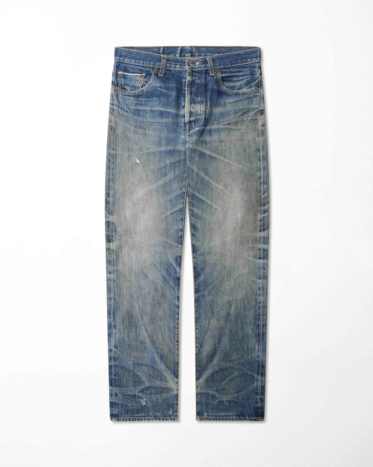 LEVI'S 501 DARK-WASH SELVEDGE JEANS