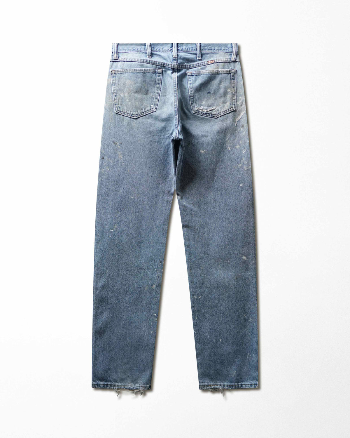 Vintage Rustler Light Wash Paint Splatter Distressed Jeans - product view 4