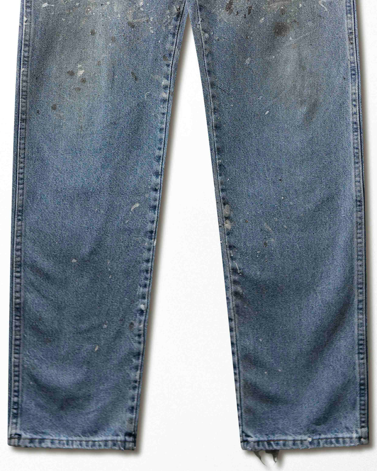 Vintage Rustler Light Wash Paint Splatter Distressed Jeans - product view 3