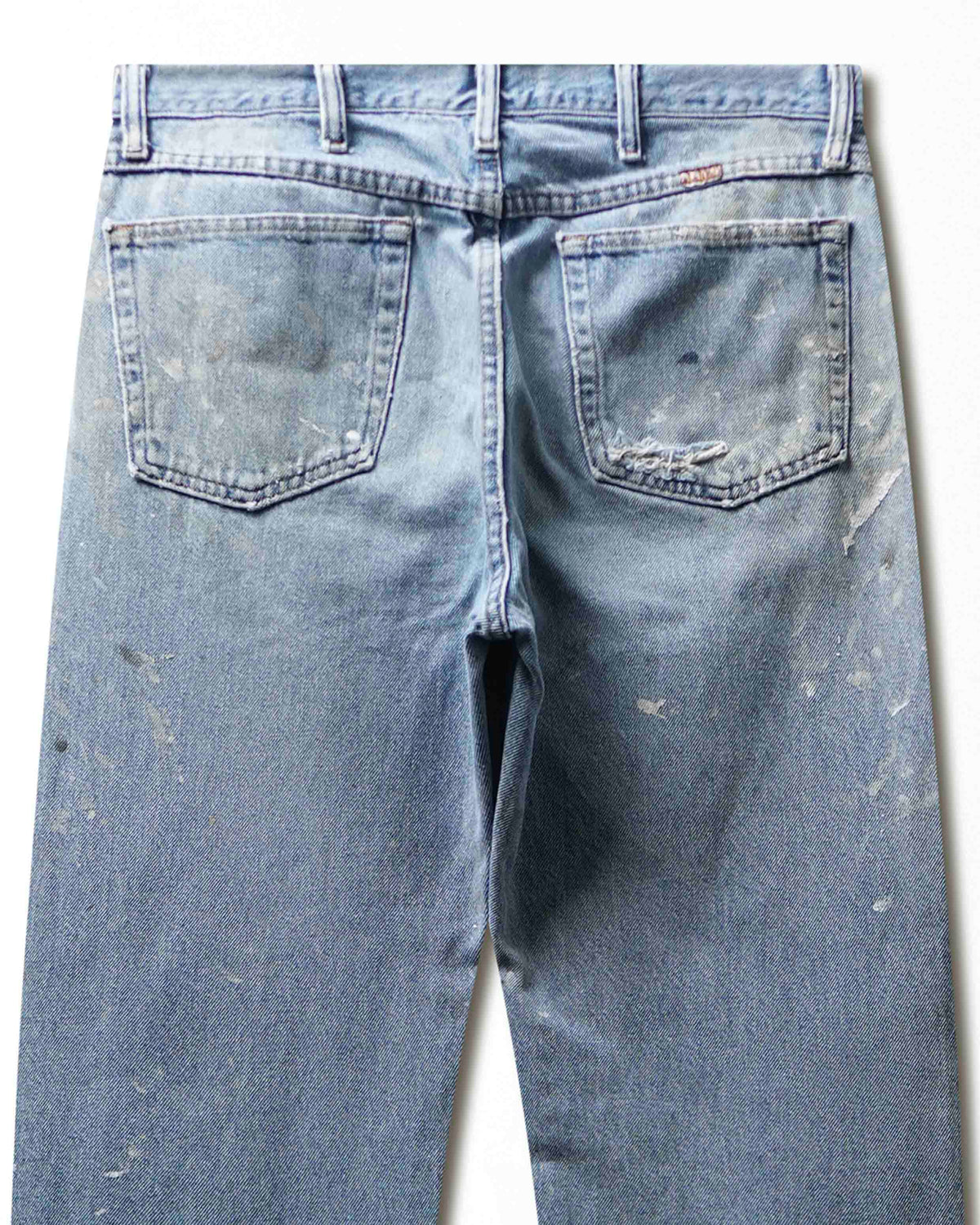 Vintage Rustler Light Wash Paint Splatter Distressed Jeans - product view 5