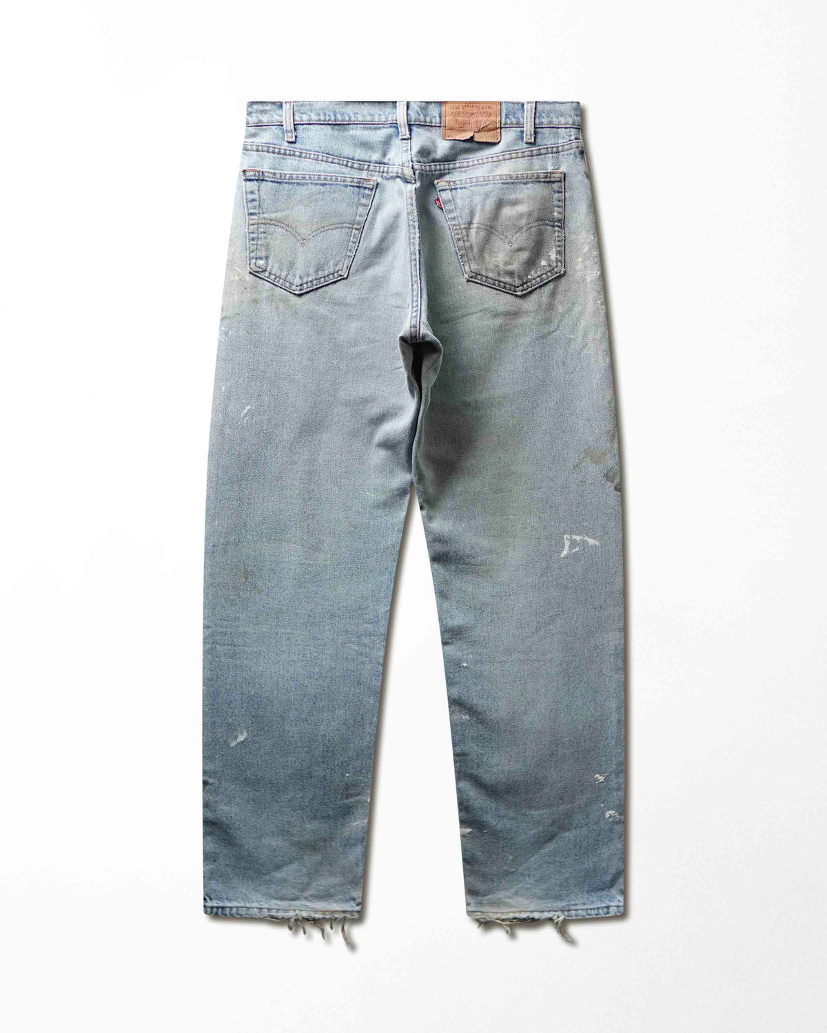 Vintage Levi's 555 Light Wash Paint Stained Distressed Jeans - product view 4