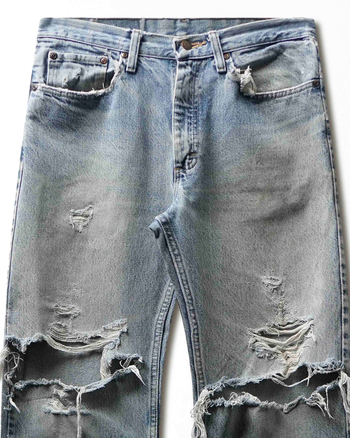 Vintage Wrangler Light Wash Ripped Jeans - product view 2