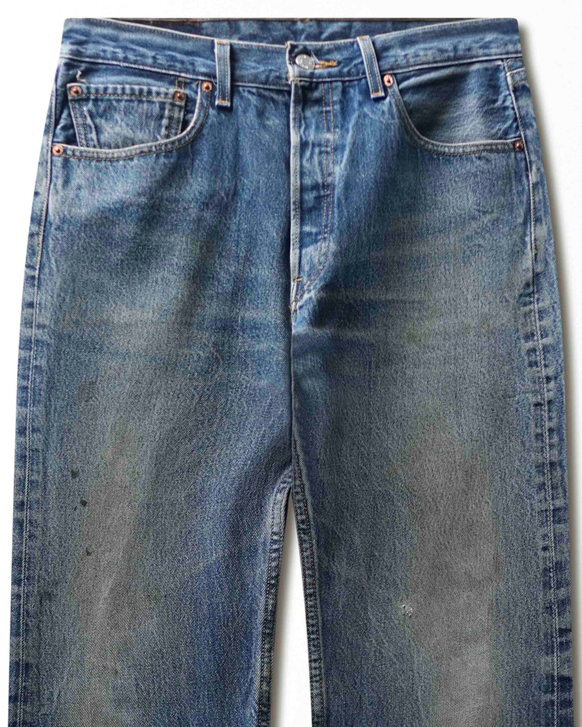 Vintage Levi's 501 Dark Wash Faded Jeans - product view 2