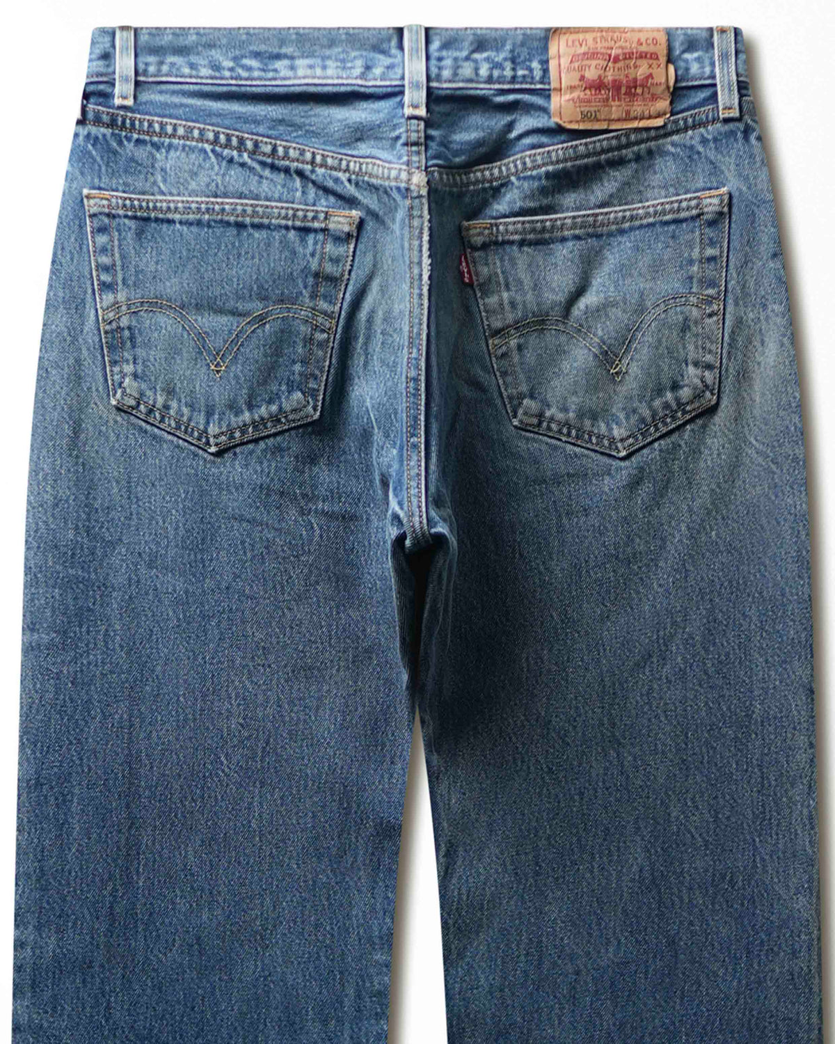 Vintage Levi's 501 Dark Wash Faded Jeans - product view 4