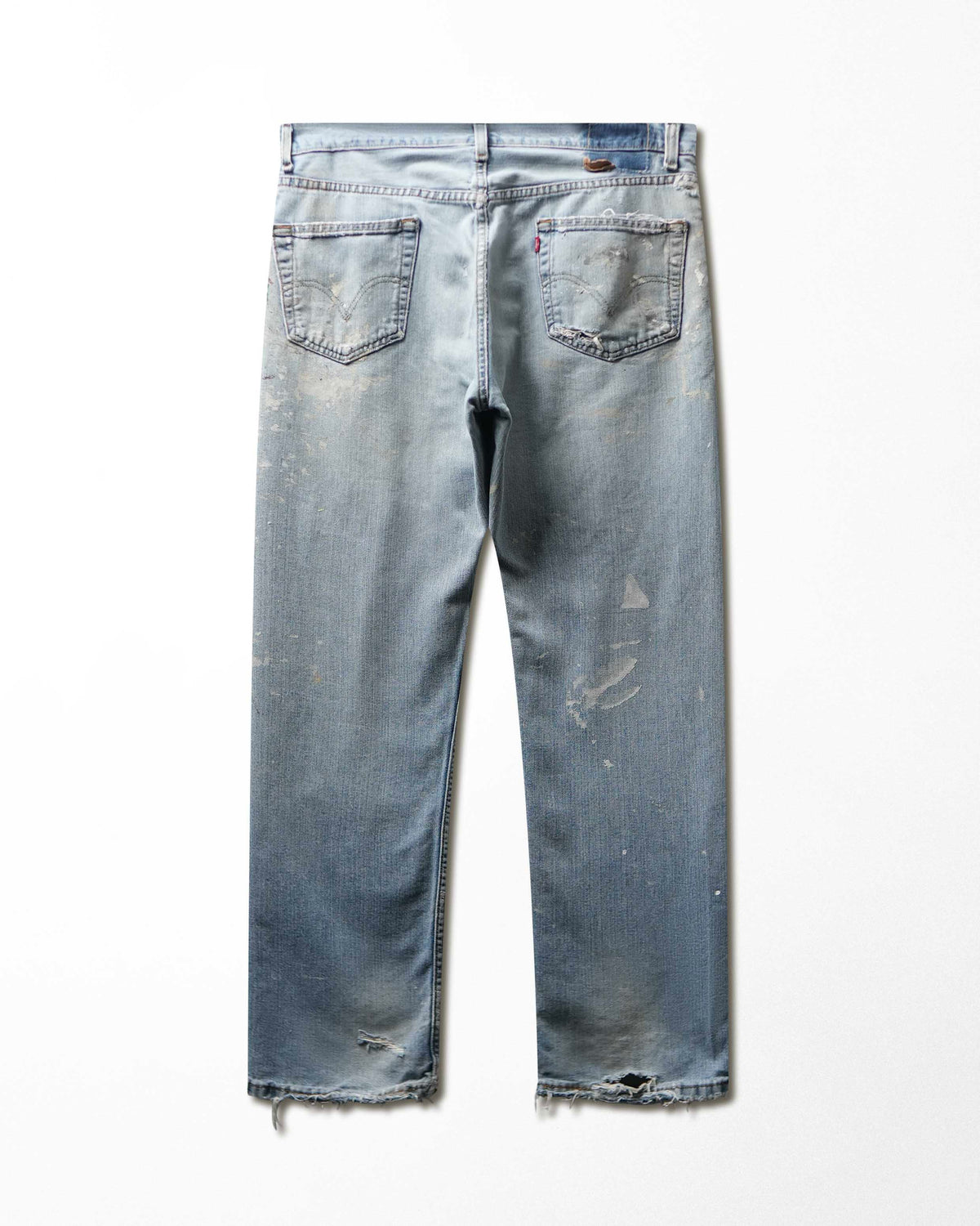 Vintage Levi's 505 Light Wash Ripped Stained Jeans - product view 4