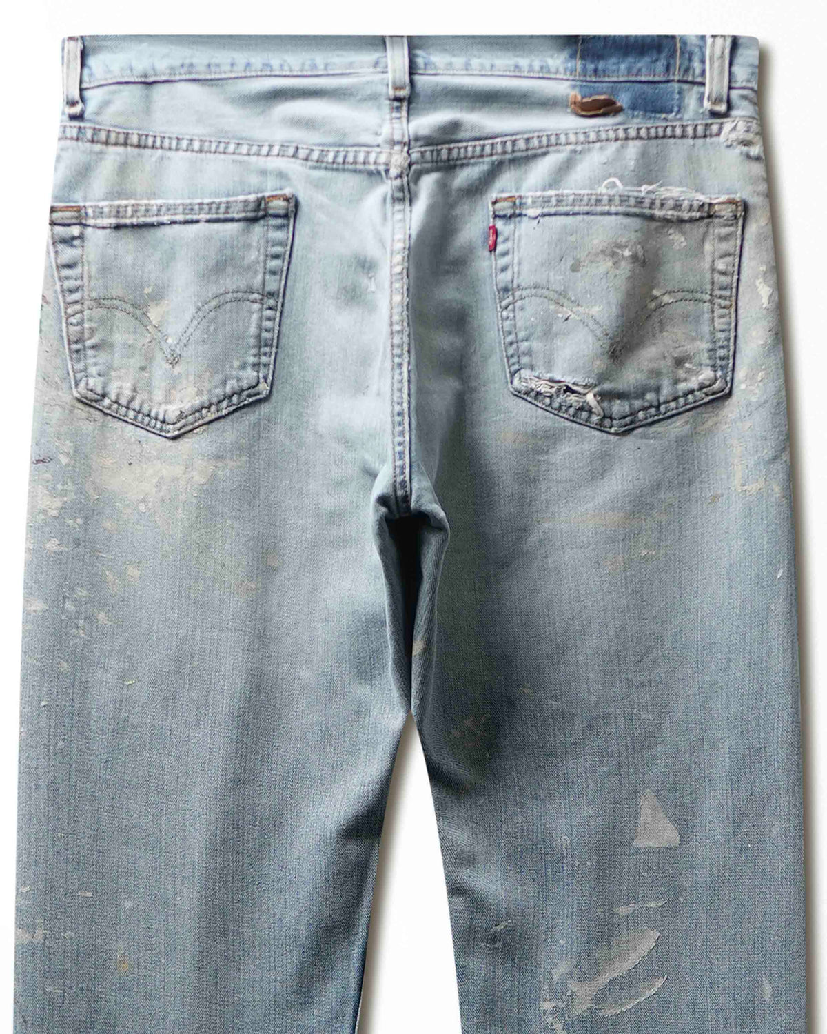 Vintage Levi's 505 Light Wash Ripped Stained Jeans - product view 5