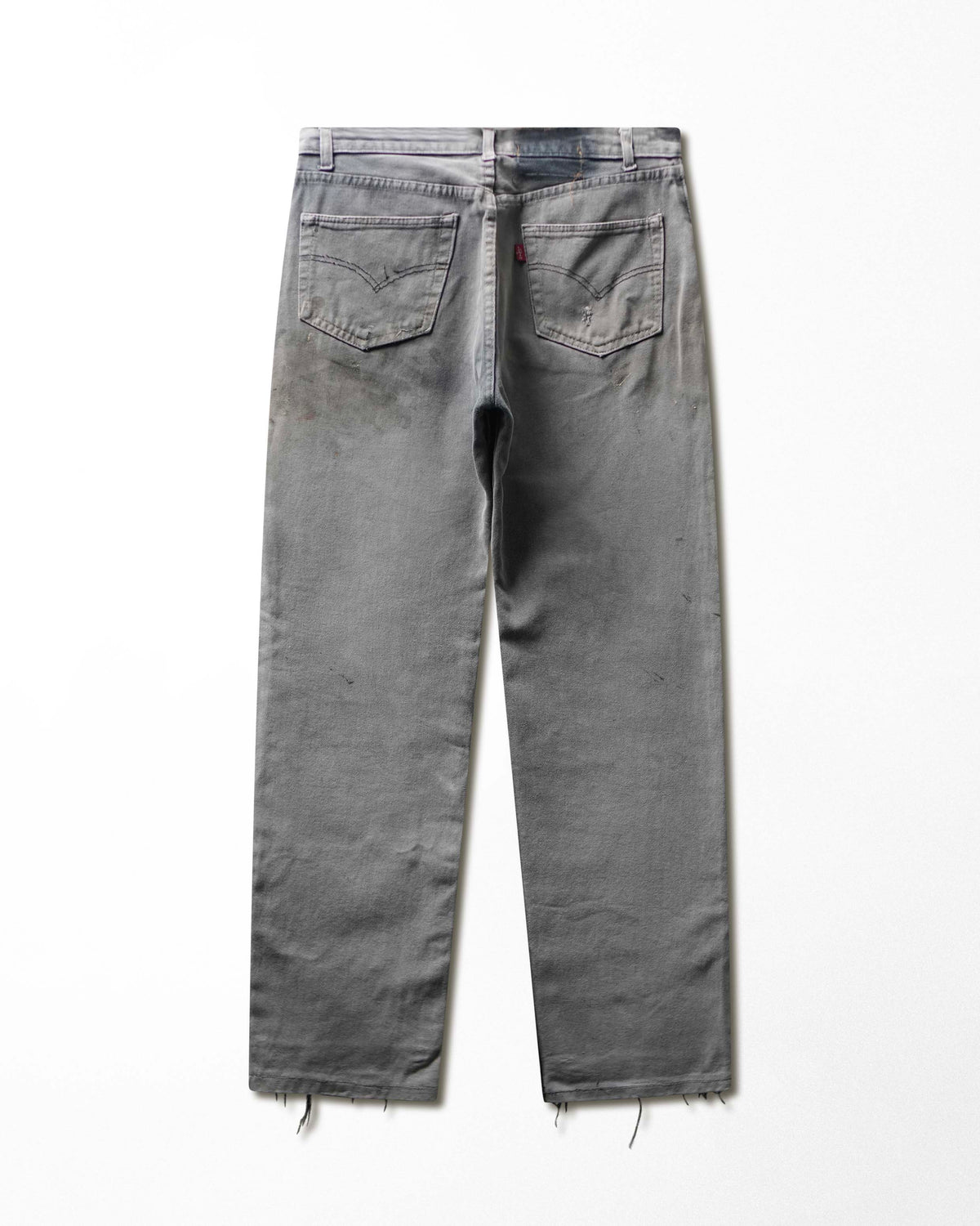 Vintage Levi's 501 Grey Wash Faded Stained Jeans - product view 4