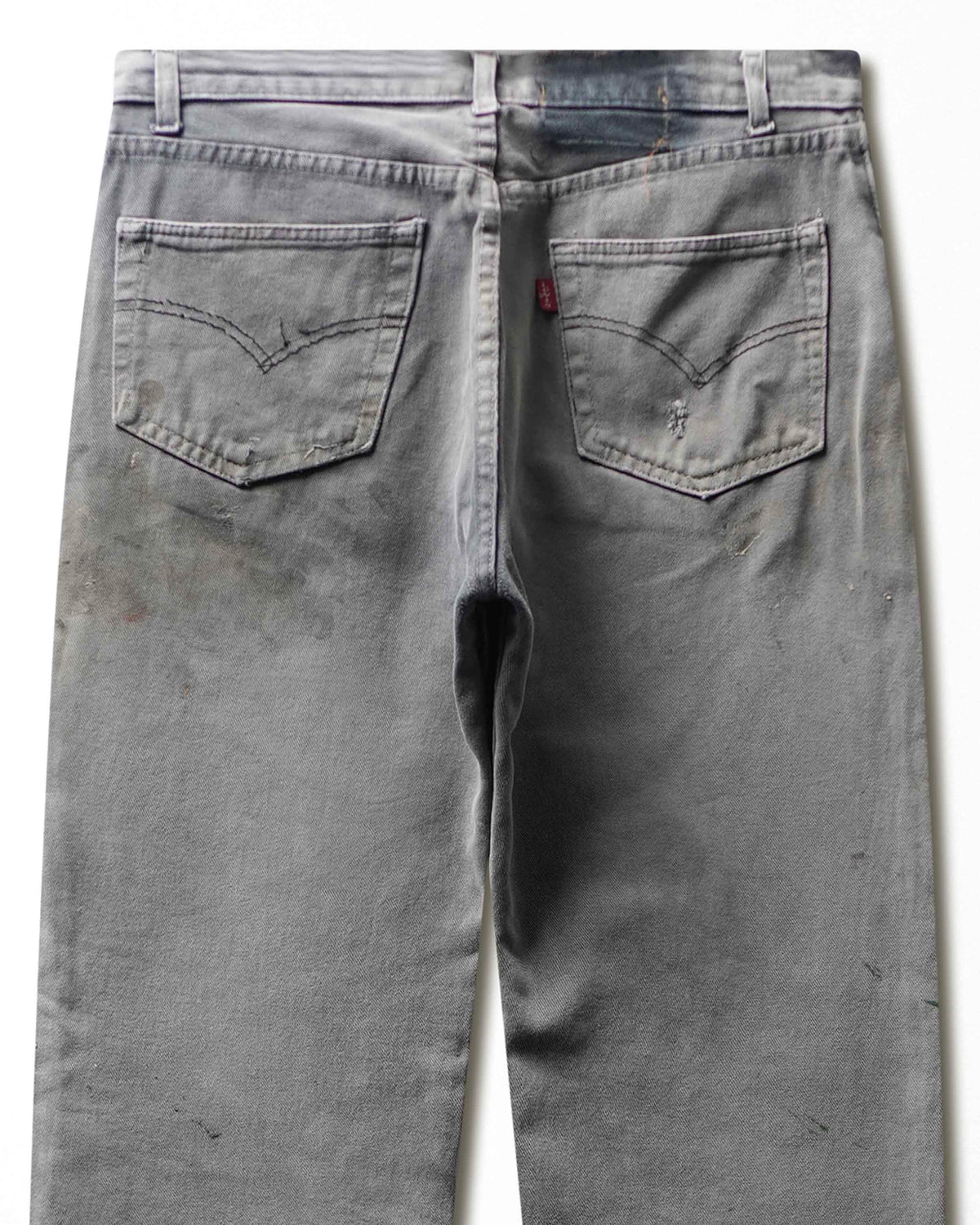 Vintage Levi's 501 Grey Wash Faded Stained Jeans - product view 5