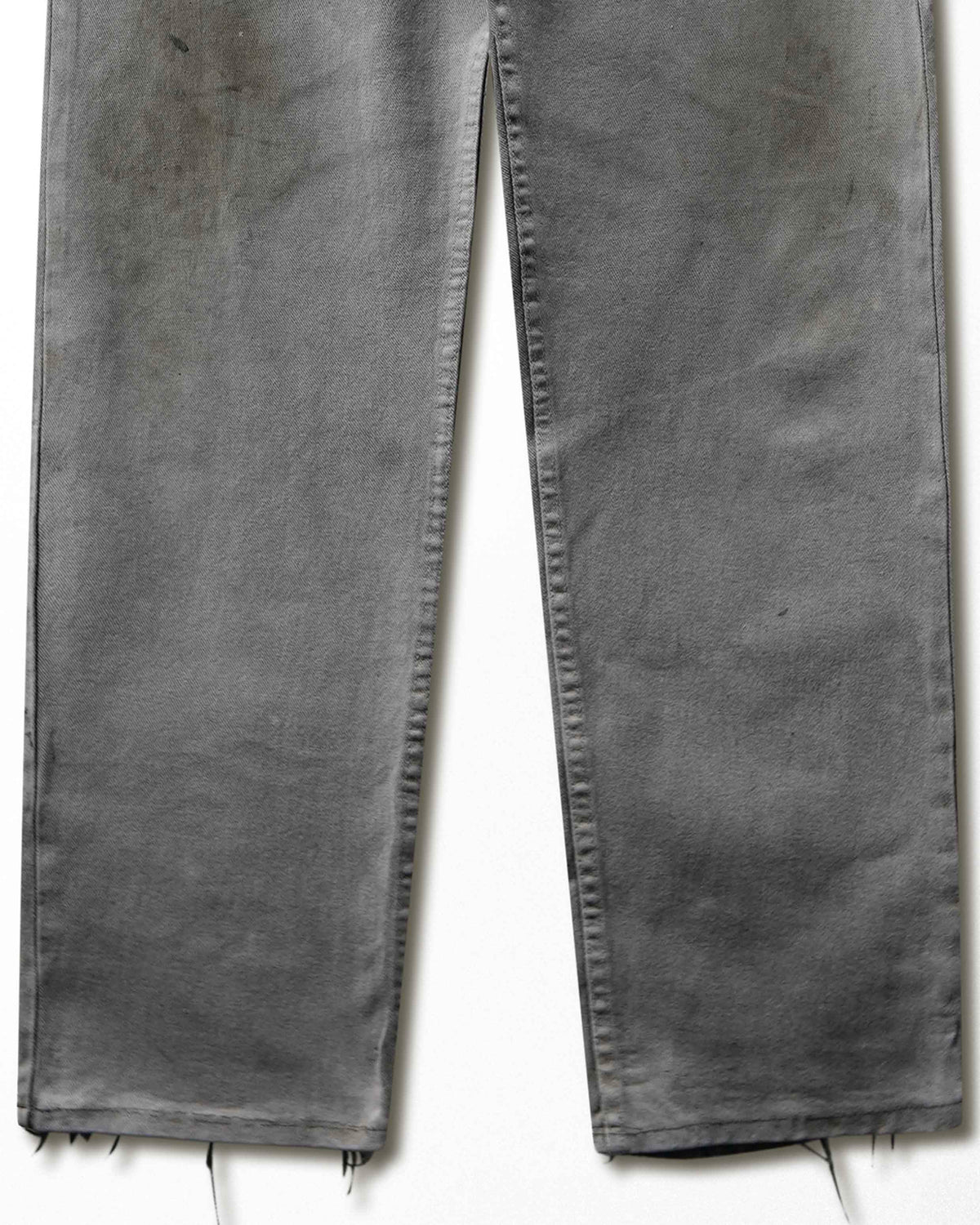 Vintage Levi's 501 Grey Wash Faded Stained Jeans - product view 3