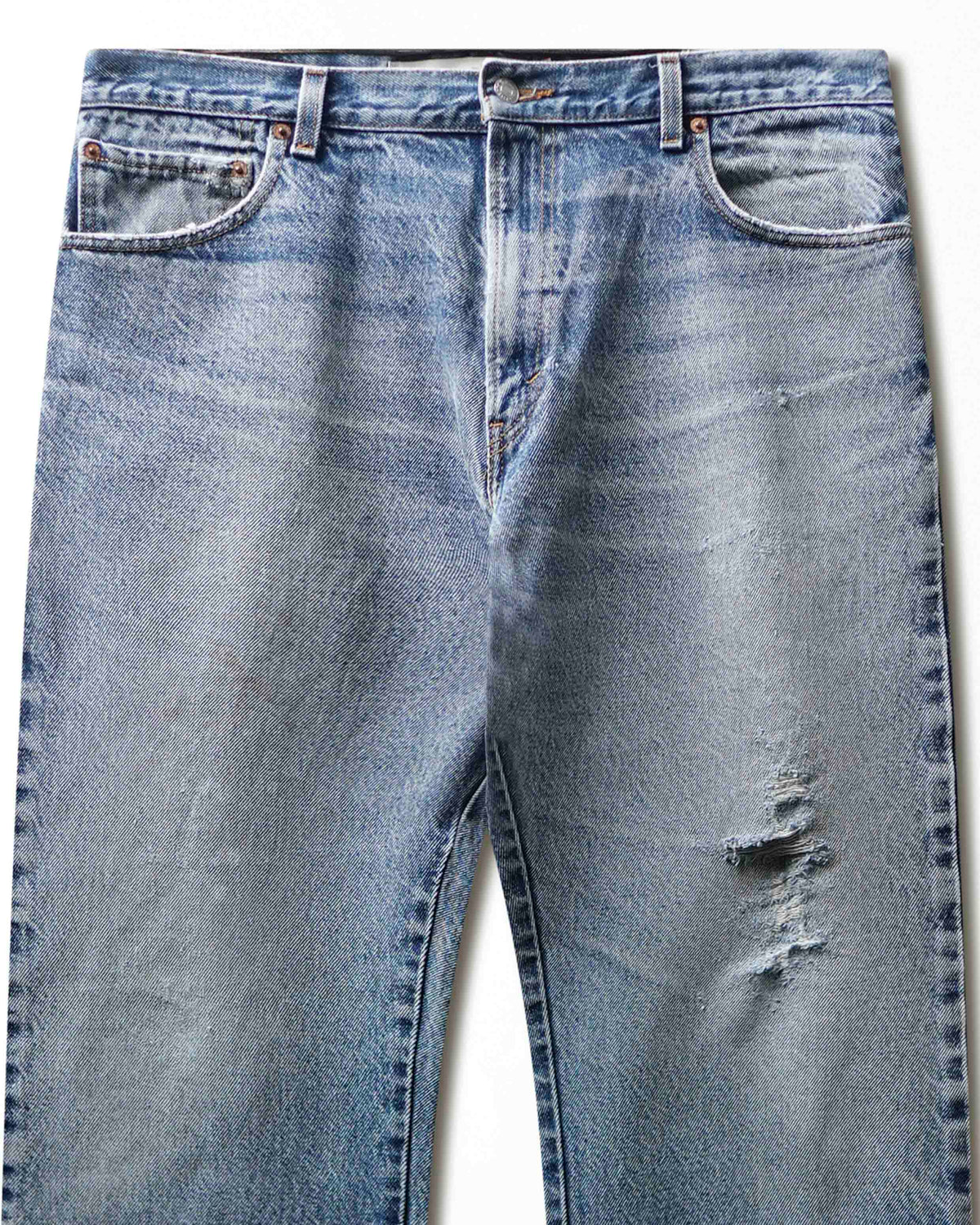 Vintage Levi's 517 Mid-Wash Distressed Jeans - product view 2