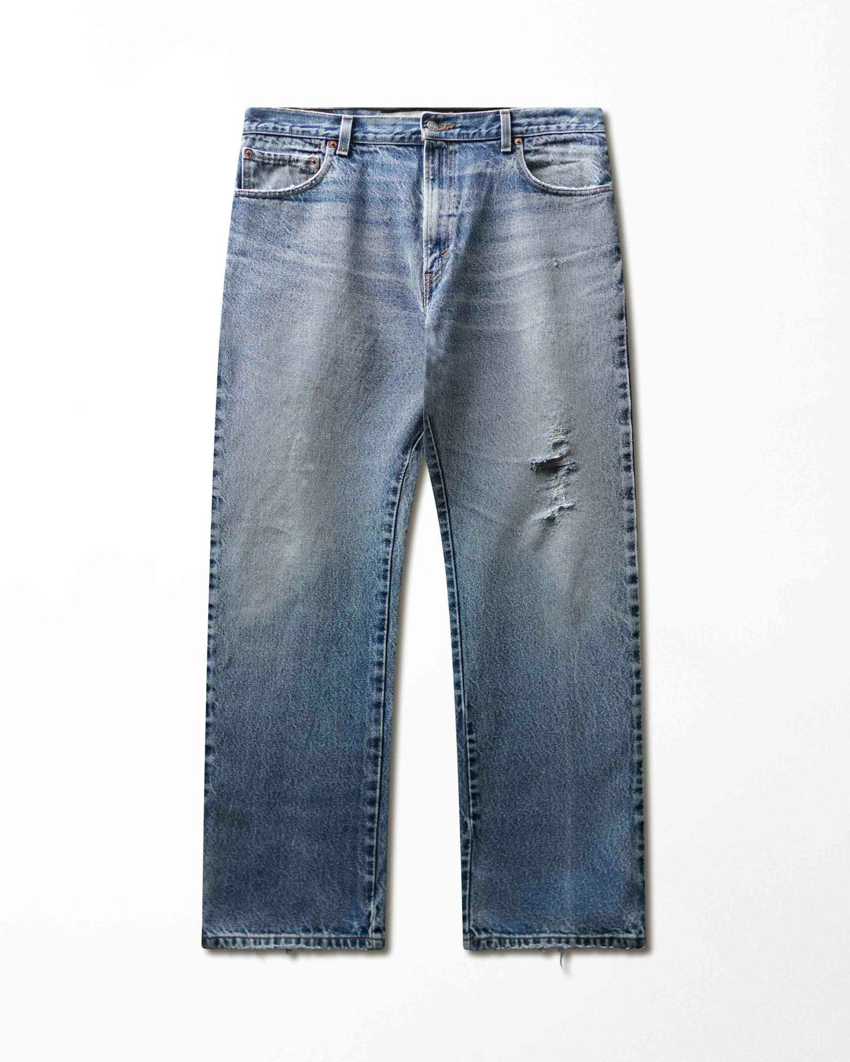 Vintage Levi's 517 Mid-Wash Distressed Jeans - product view 1
