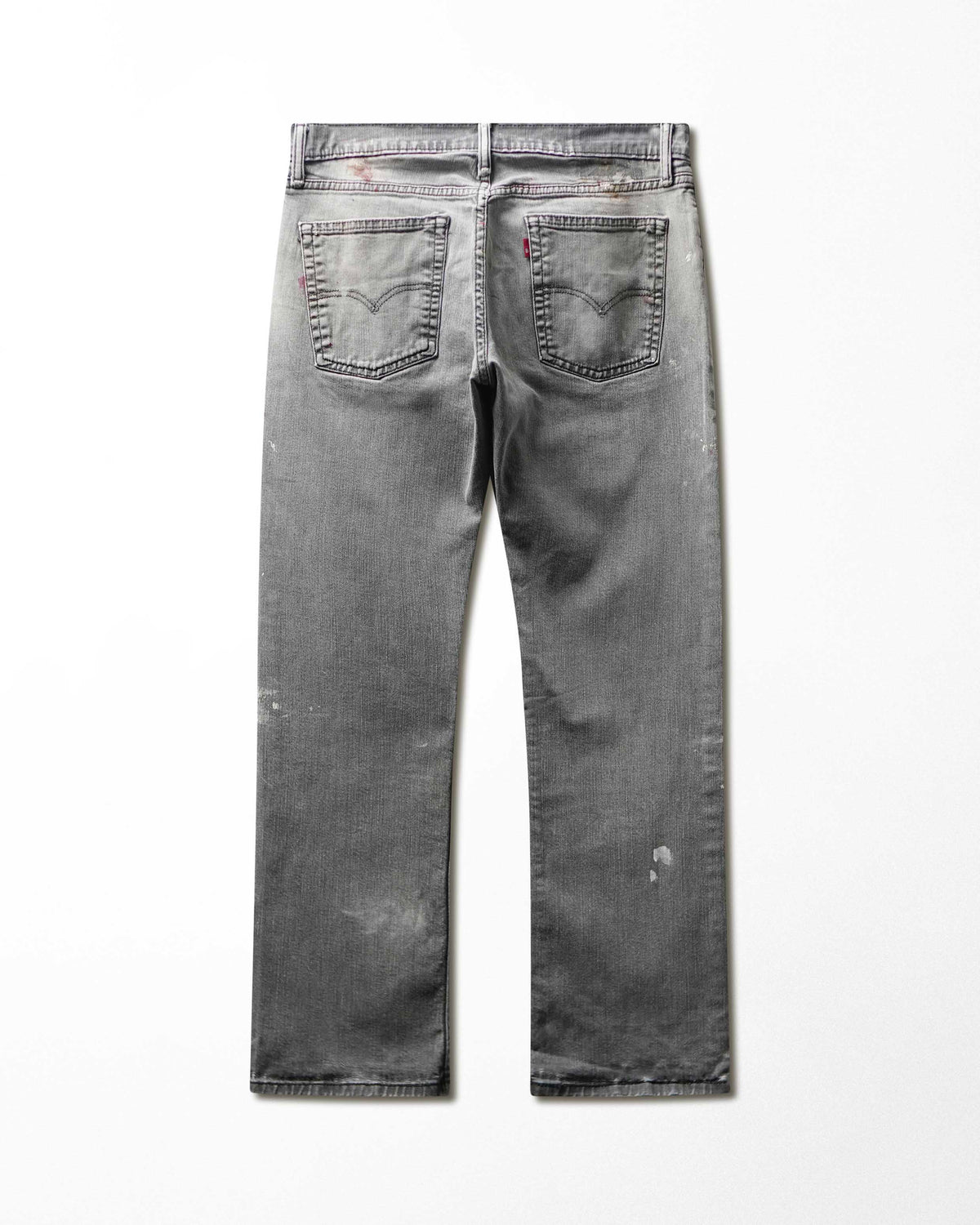 Vintage Levi's 501 Grey Wash Stained Jeans - product view 4