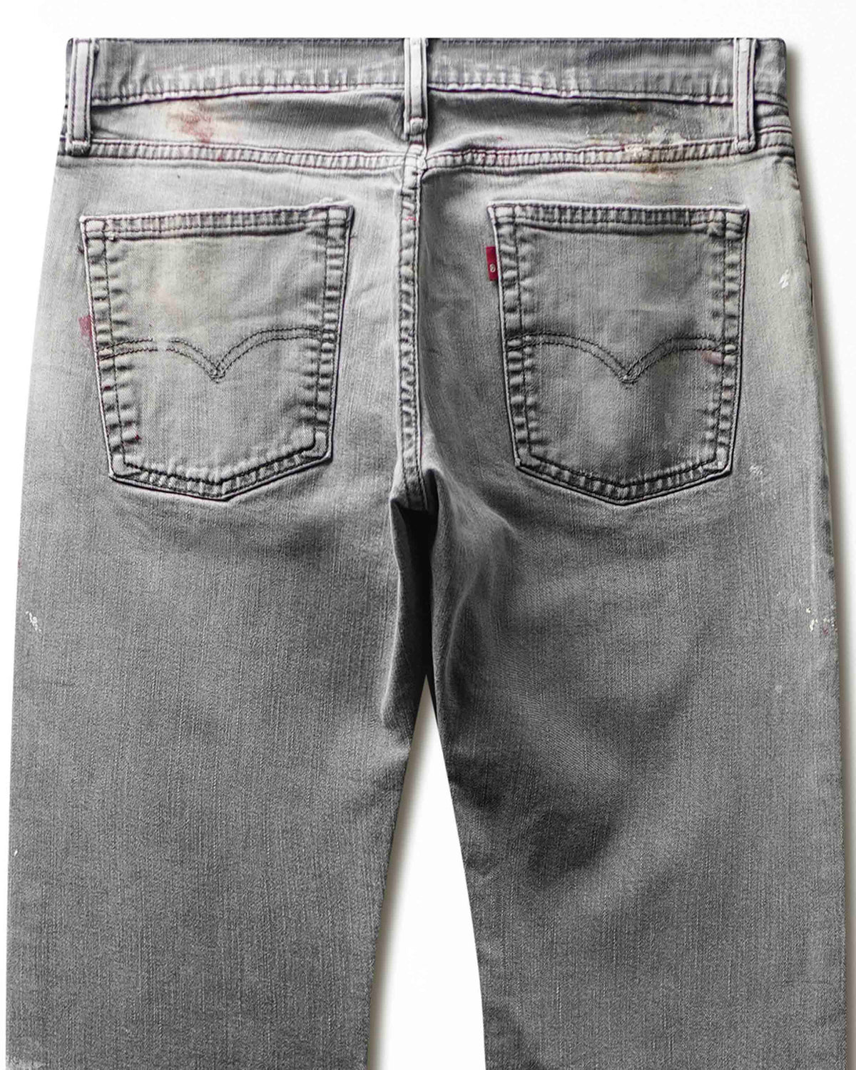 Vintage Levi's 501 Grey Wash Stained Jeans - product view 5