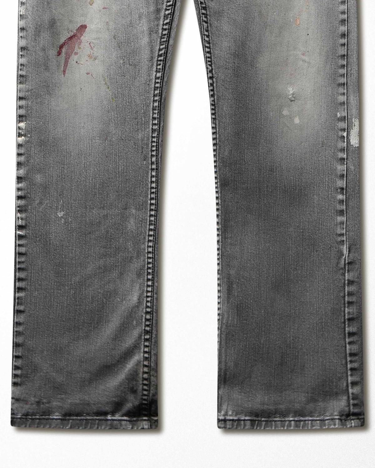 Vintage Levi's 501 Grey Wash Stained Jeans - product view 3