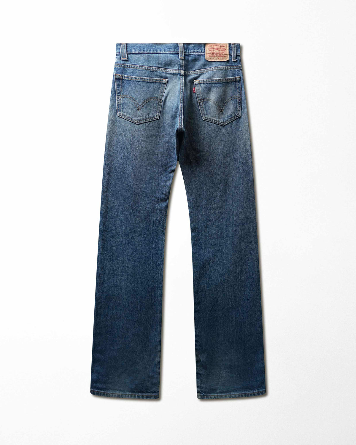 Vintage Levi's 517 Dark Wash Ripped Jeans - product view 4