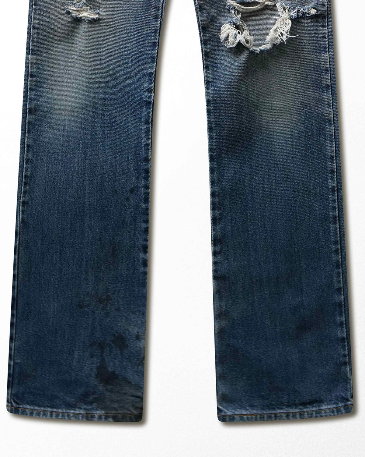 Vintage Levi's 517 Dark Wash Ripped Jeans - product view 3