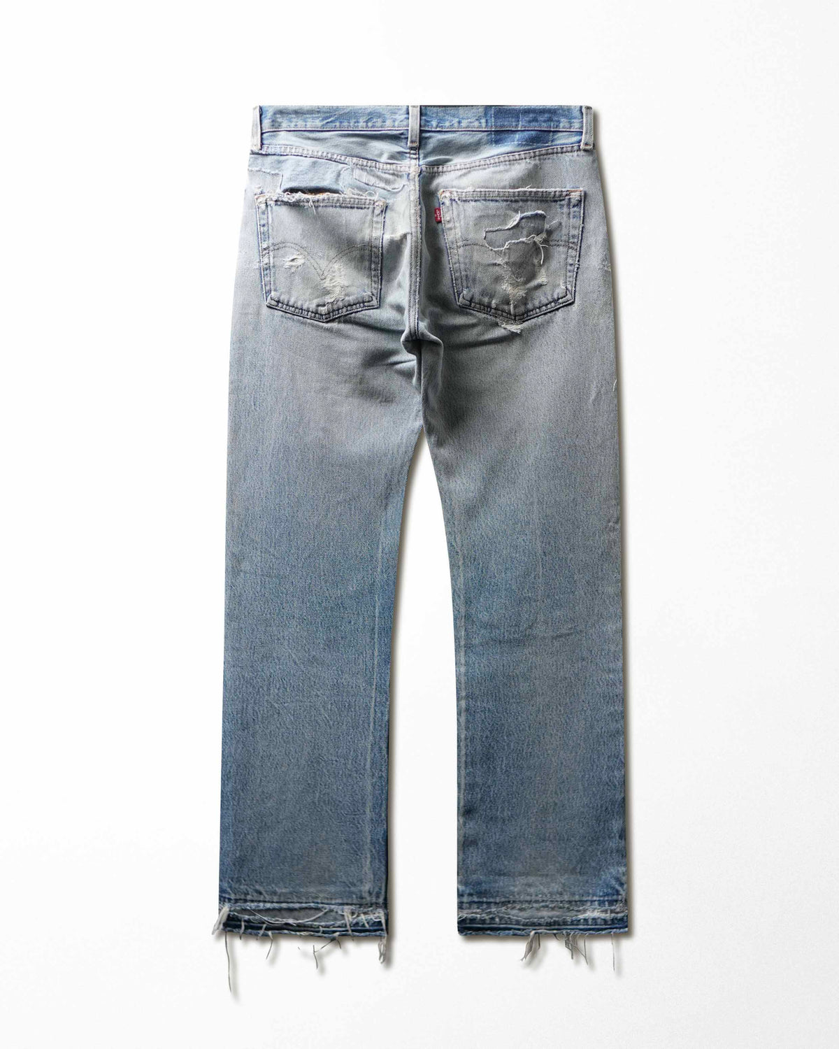 Vintage Levi's 501 Light Wash Destroyed Jeans - product view 5