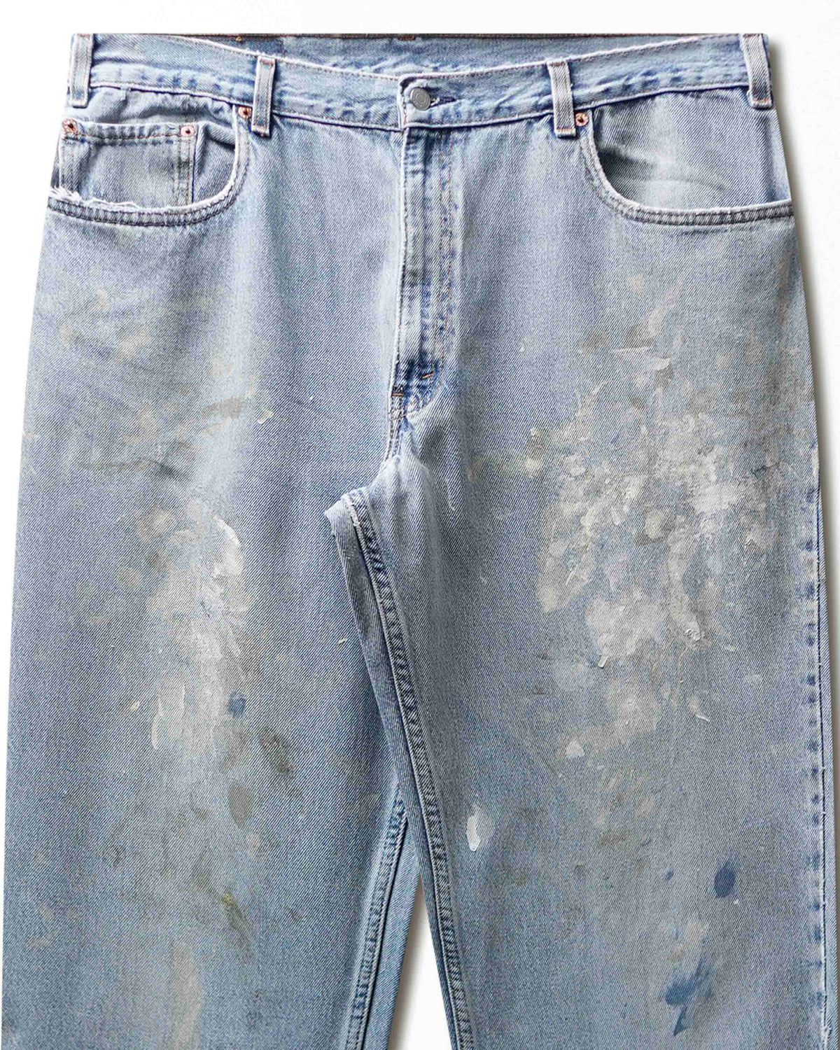 Vintage Levi's 560 Light Wash Stained Jeans - product view 2