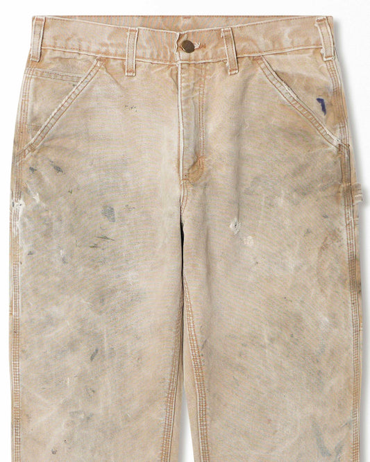 CARHARTT BEIGE STAINED LINED PANTS
