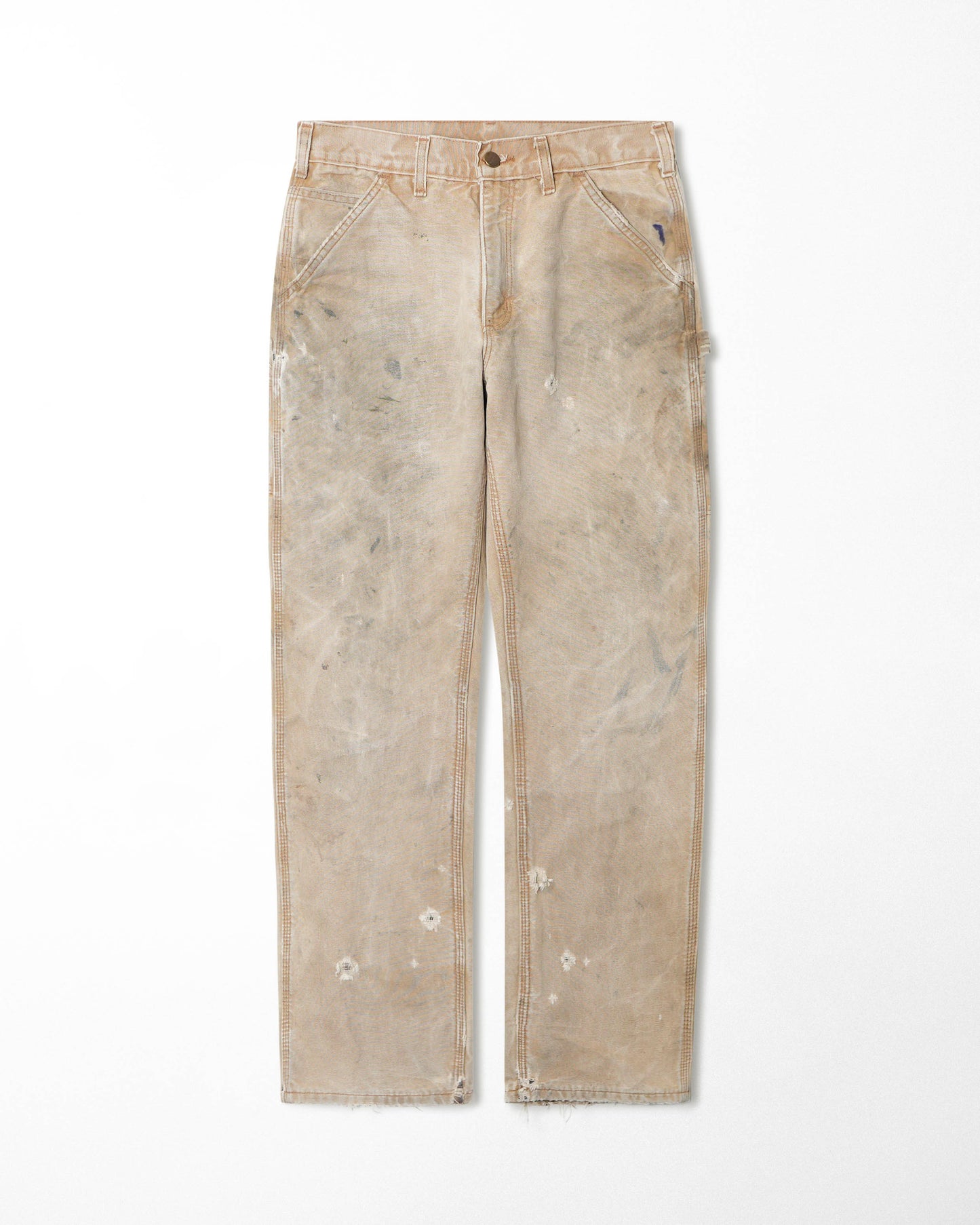 CARHARTT BEIGE STAINED LINED PANTS