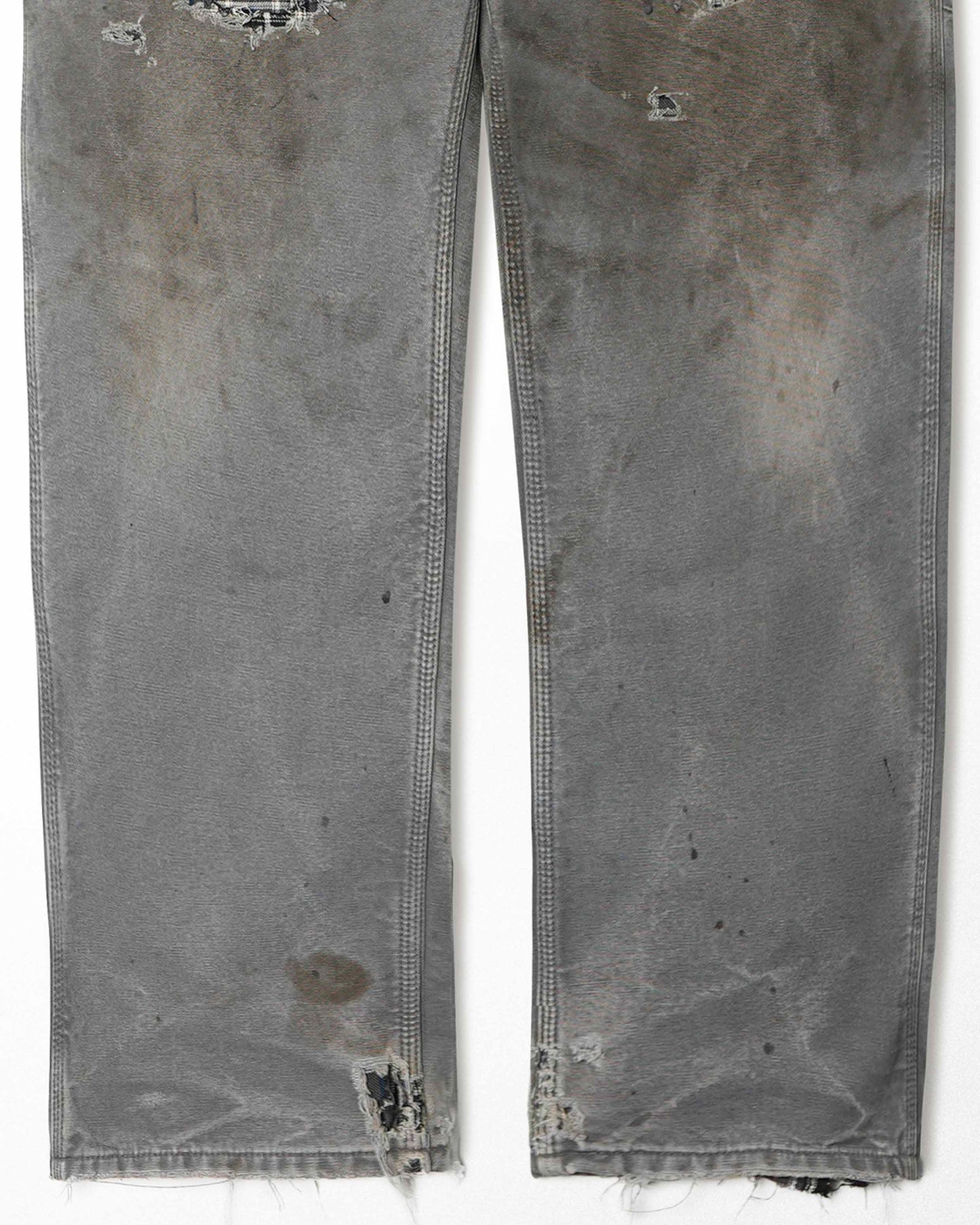 CARHARTT GREY STAINED DIRTY LINED PAINTER PANTS