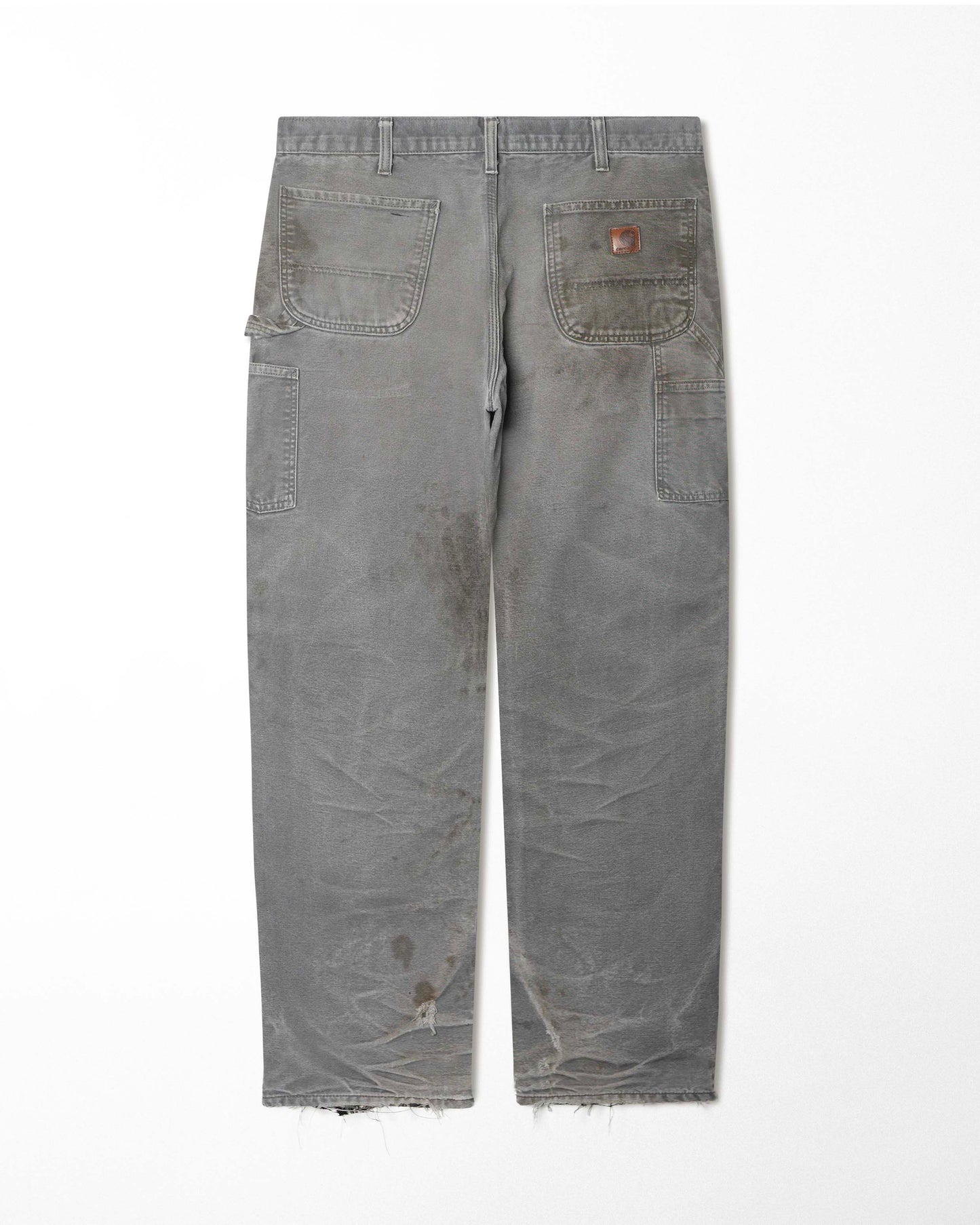 CARHARTT GREY STAINED DIRTY LINED PAINTER PANTS