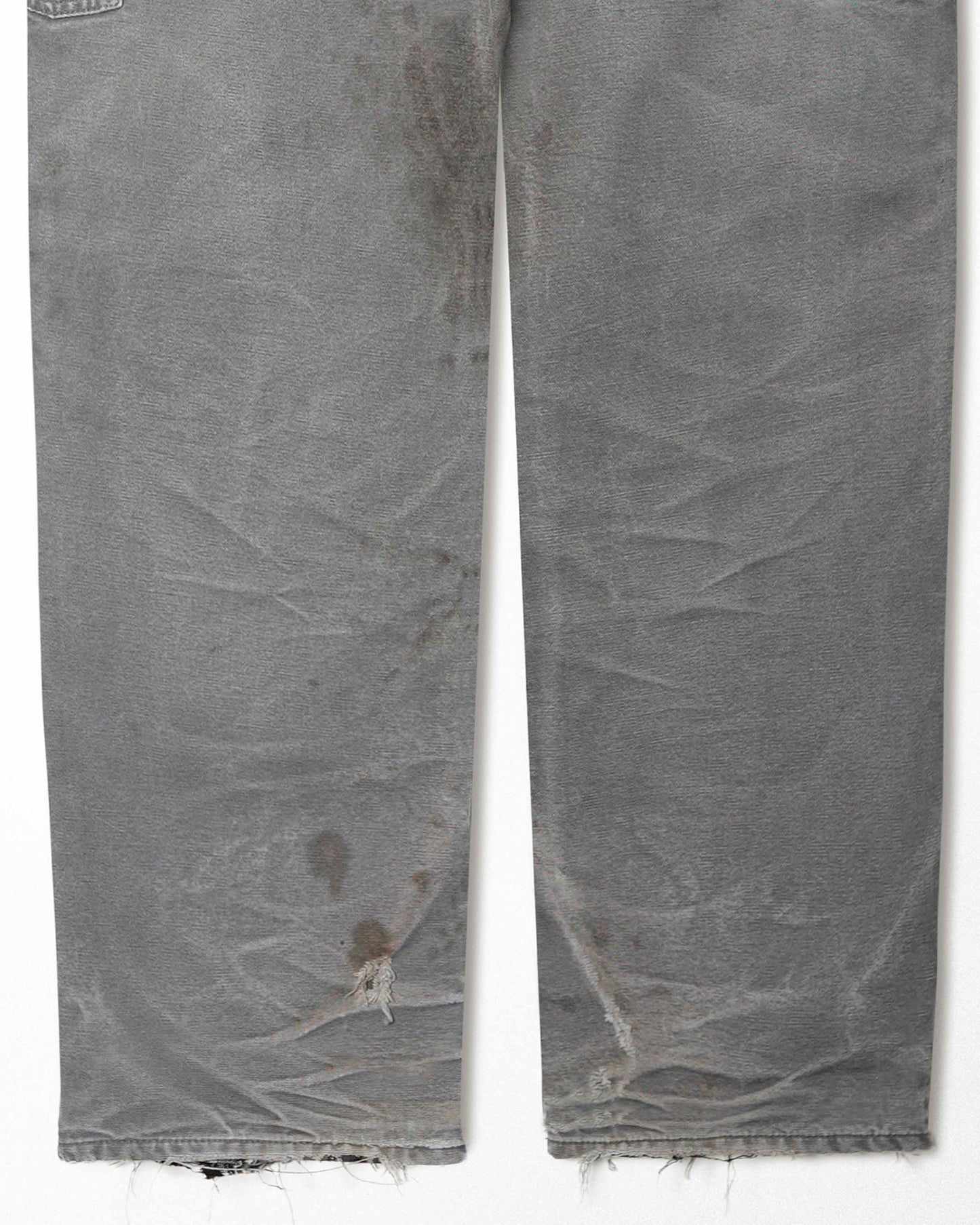 CARHARTT GREY STAINED DIRTY LINED PAINTER PANTS