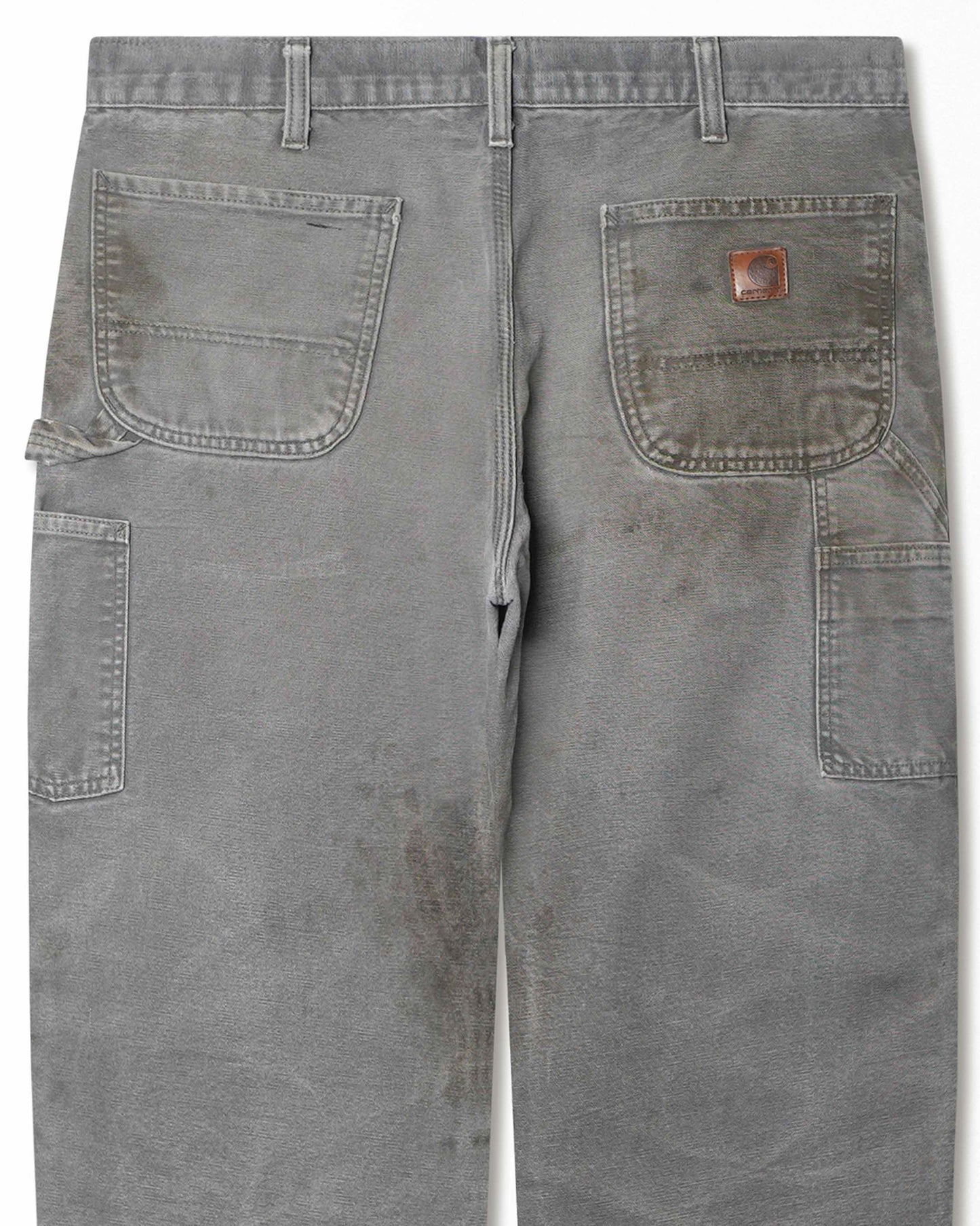 CARHARTT GREY STAINED DIRTY LINED PAINTER PANTS