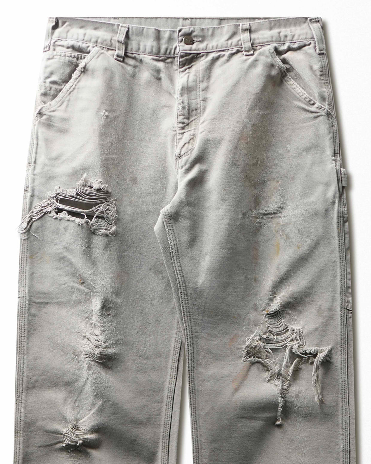 Vintage Carhartt Grey Ripped Distressed Stained Pants - product view 2