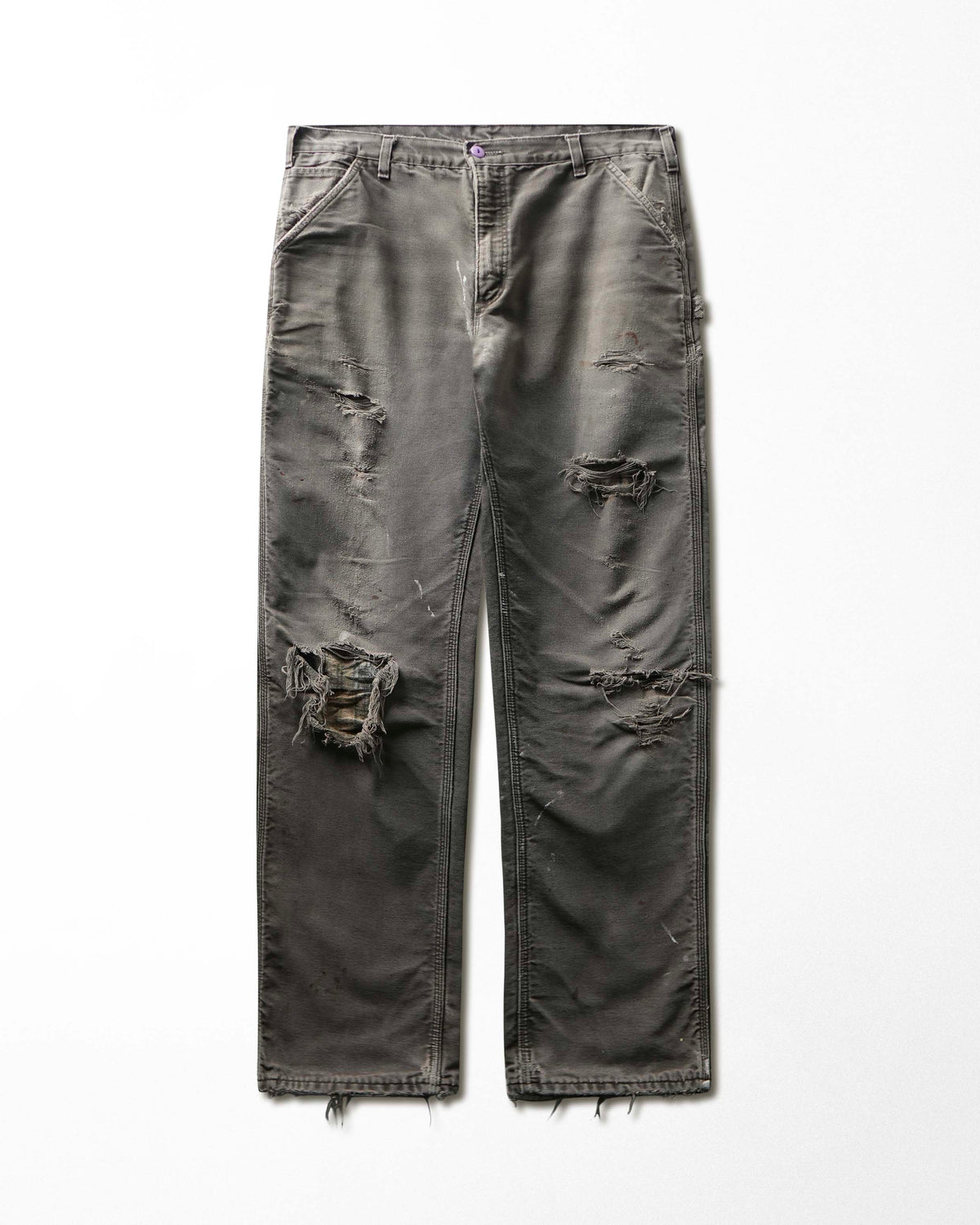 Vintage Carhartt Brown Thrashed Lined Pants - product view 1