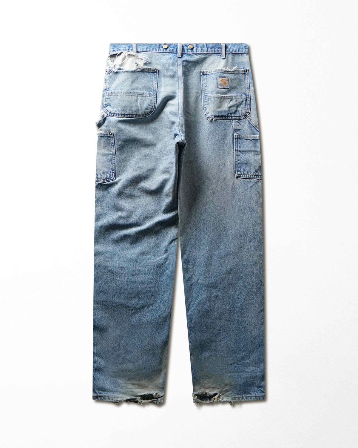 Vintage Carhartt Mid-Wash Thrashed Double Knee Pants - product view 4