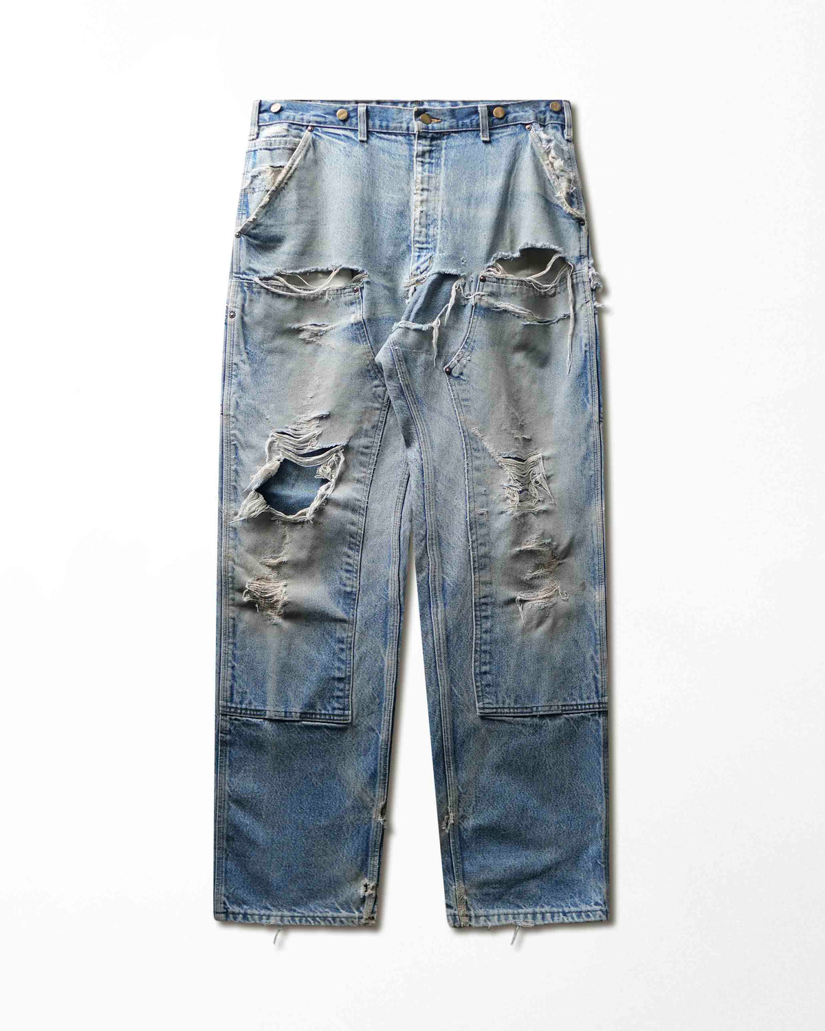 Vintage Carhartt Mid-Wash Thrashed Double Knee Pants - product view 1