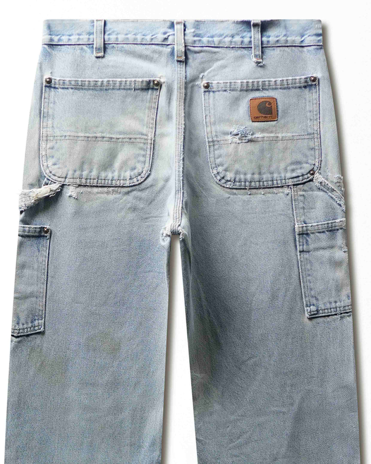 Vintage Carhartt Light Wash Distressed Double Knee Pants - product view 5