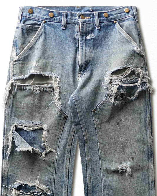 Vintage Carhartt Mid-Wash Thrashed Double Knee Pants - product view 2