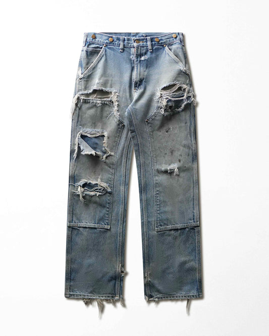 Vintage Carhartt Mid-Wash Thrashed Double Knee Pants - product view 1