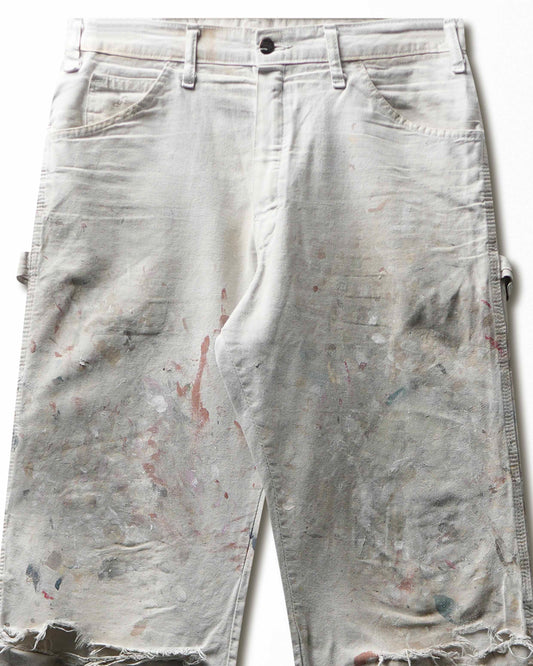 Vintage Dickies White Paint Stained Distressed Painter Pants - product view 2