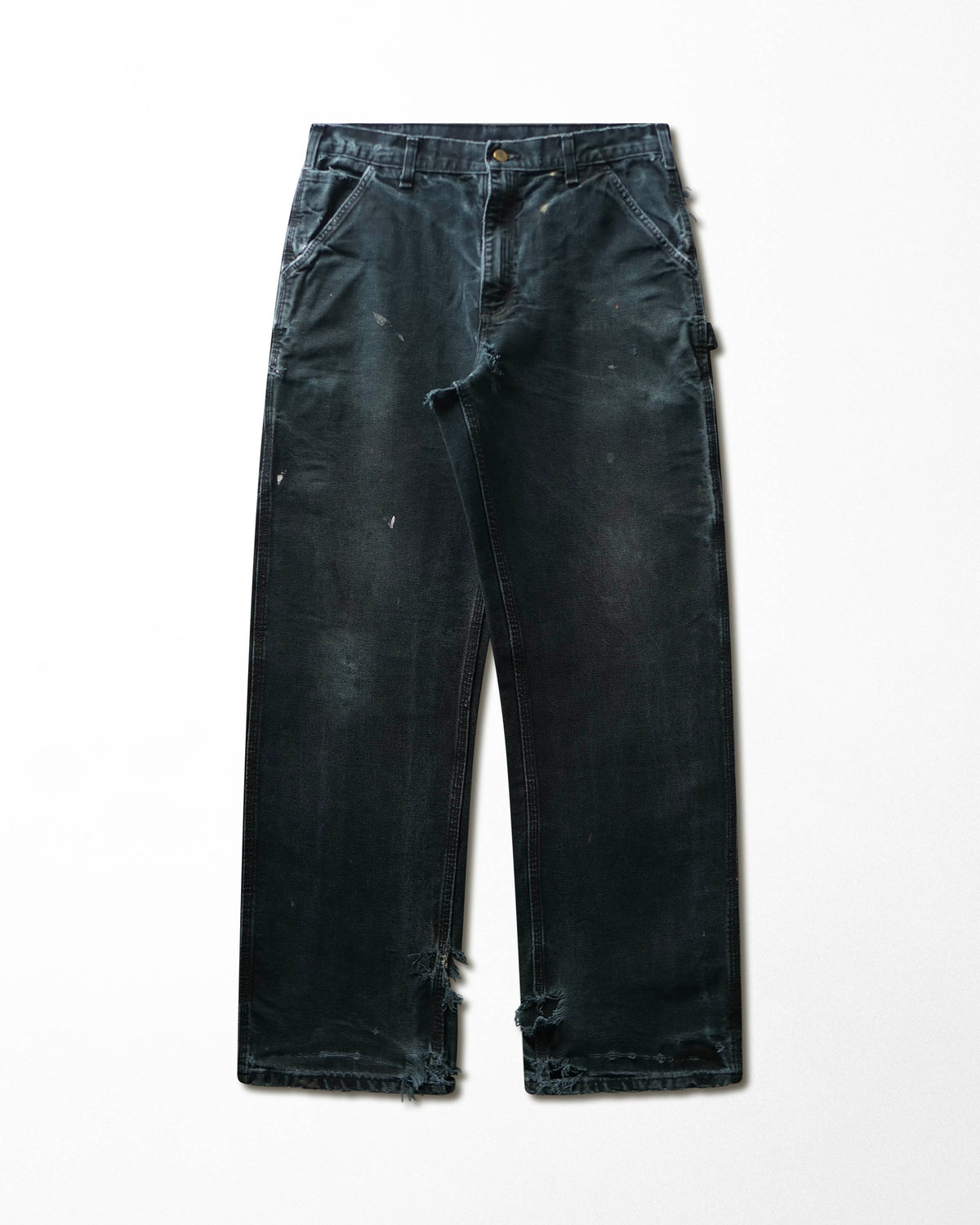 Vintage Carhartt Black Faded Distressed Pants - product view 1