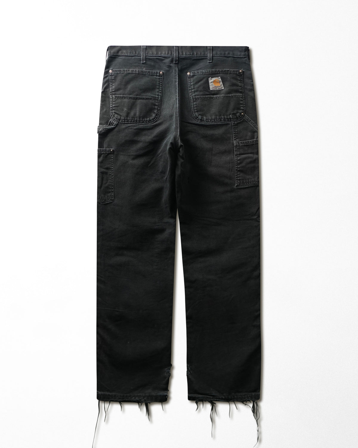 Vintage Carhartt Black Faded Distressed Double Knee Pants - product view 4