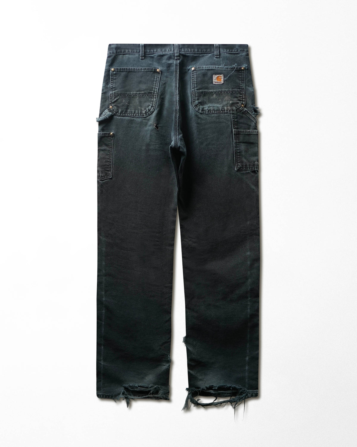 Vintage Carhartt Black Faded Distressed Double Knee Pants - product view 4