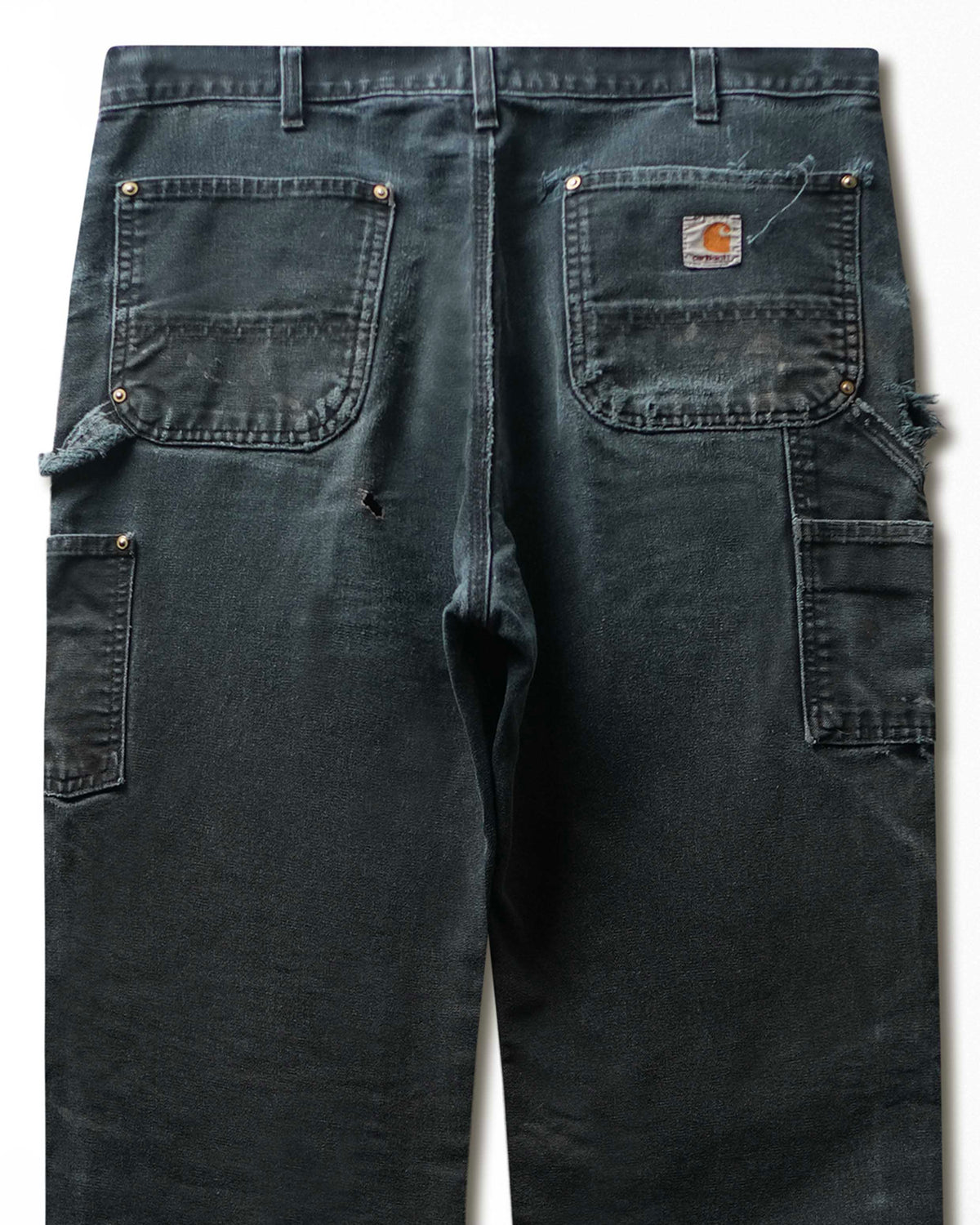 Vintage Carhartt Black Faded Distressed Double Knee Pants - product view 5