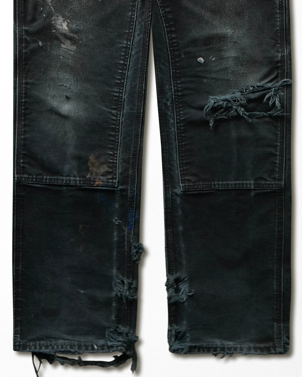 Vintage Carhartt Black Faded Distressed Double Knee Pants - product view 3