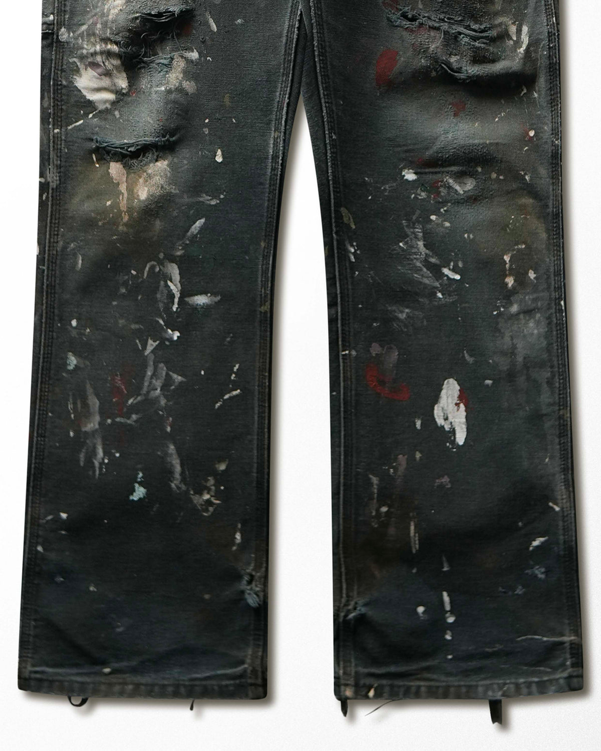 Vintage Carhartt Black Faded Paint Stained Distressed Pants - product view 3