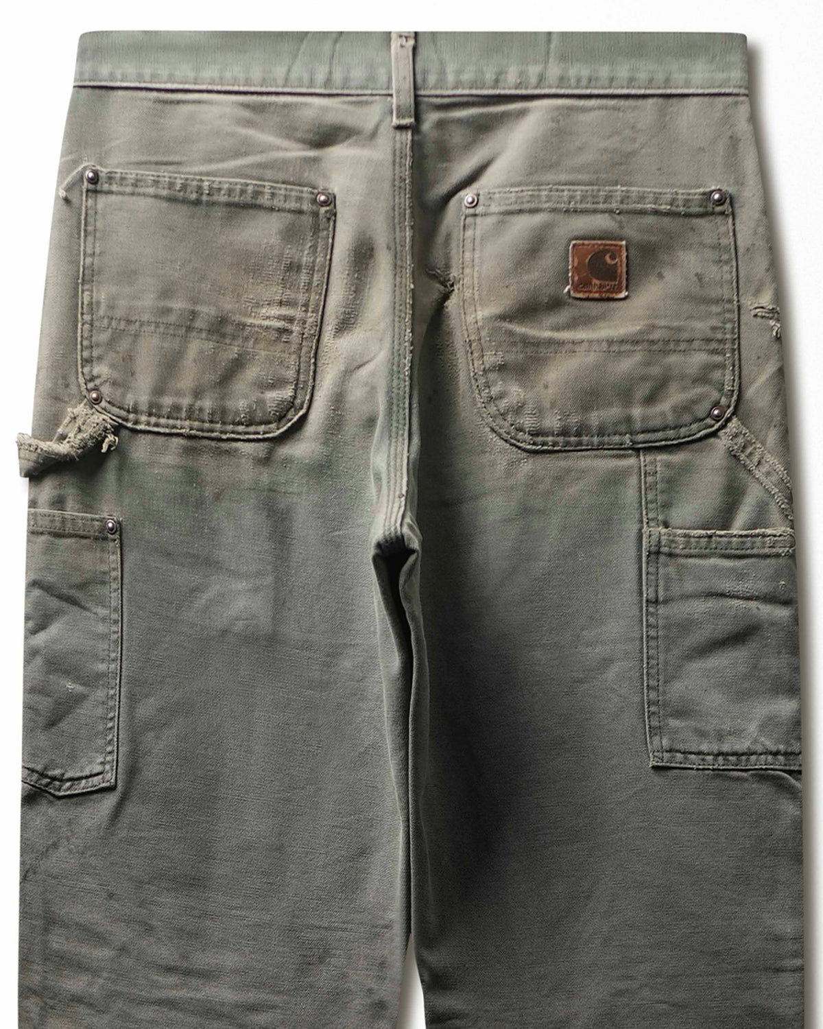 Vintage Carhartt Grey Faded Thrashed Double Knee Pants - product view 5